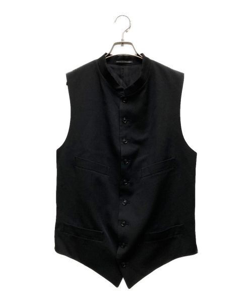 Yohji Yamamoto Yohji Yamamoto pour homme Wool gabardine stand collar vest Size US XL / EU 56 / 4 - 1 Thumbnail