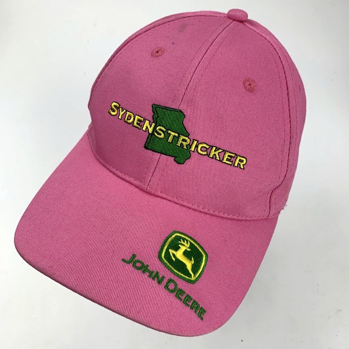 John Deere John Deere Sydenstricker Pink Ball Cap Hat Adjustable ...