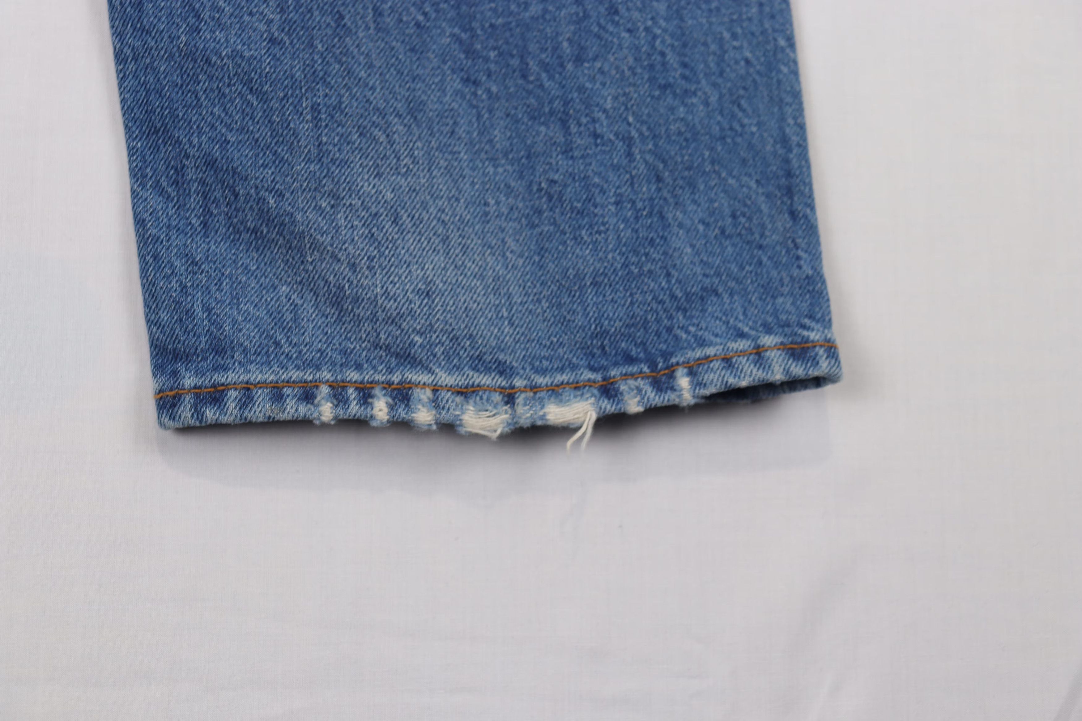 Acne Studios o1rshd10124 1996 Trash Jeans in Mid Blue Size US 30 / EU 46 - 6 Thumbnail