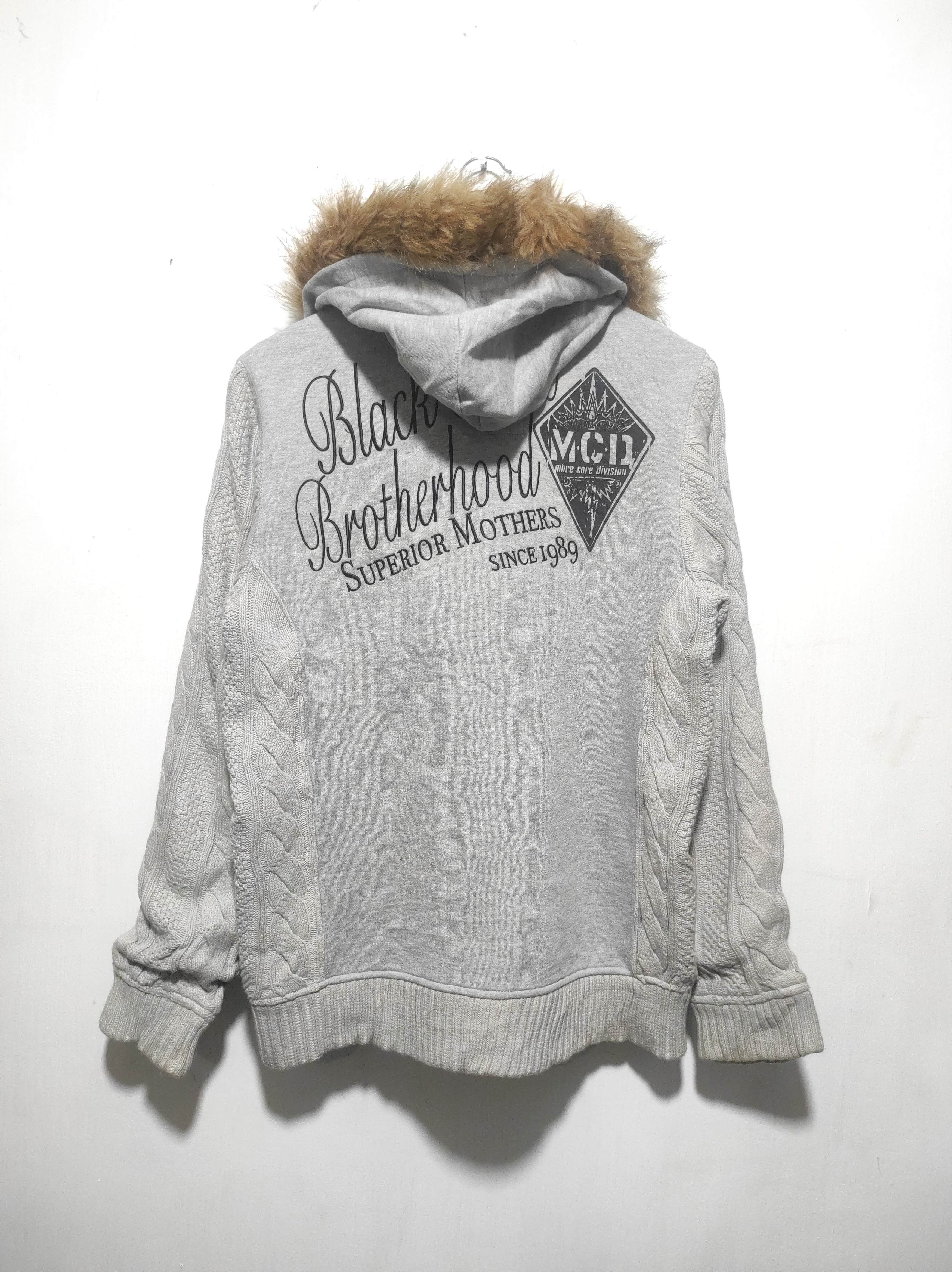 Hysteric Glamour MCD More Core Division Zip Fur Hoodie Knit i6w9 LGB style Size US L / EU 52-54 / 3 - 14 Thumbnail
