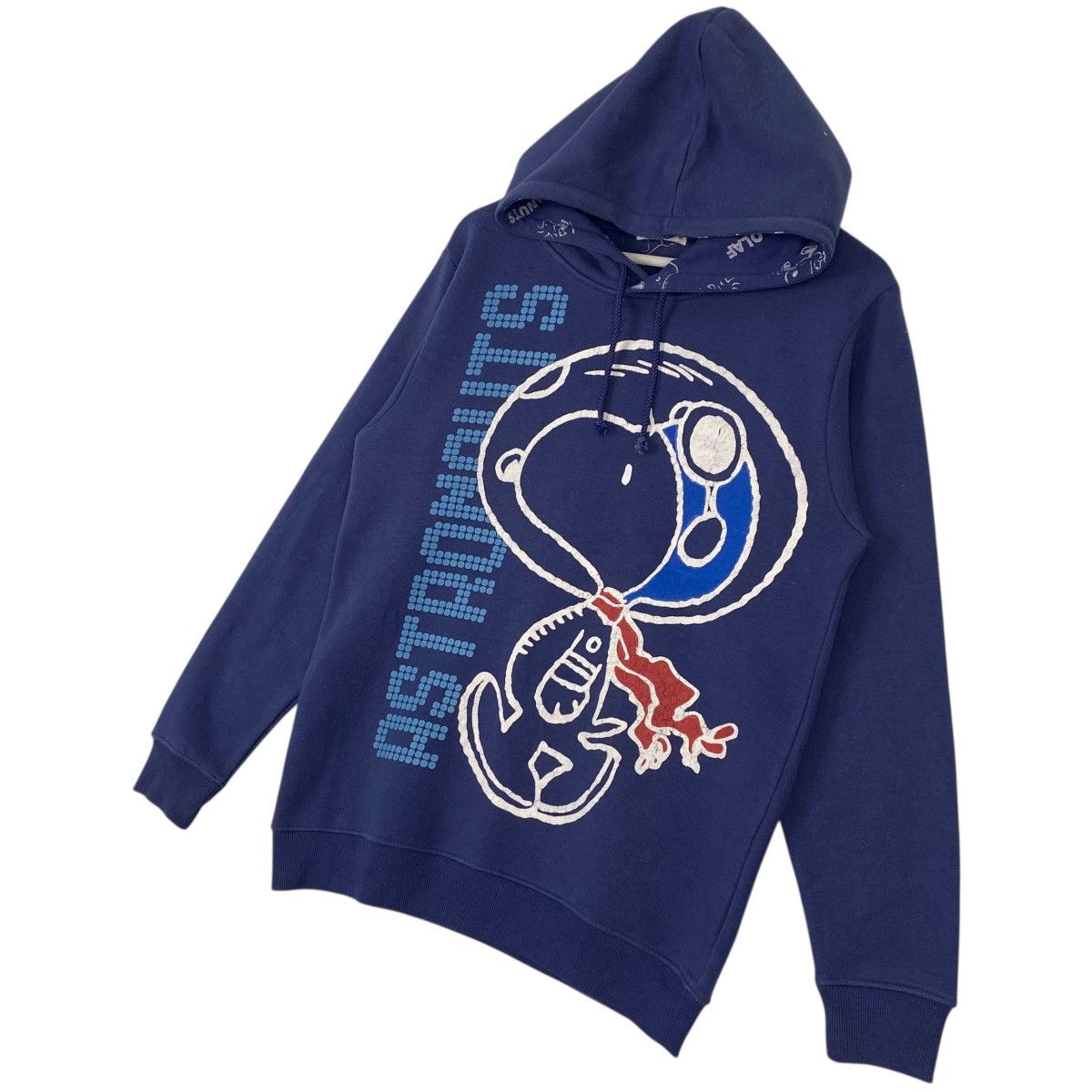Other Vintage Peanuts Snoopy Printed Hoodie Sweater Navy Blue Size US M / EU 48-50 / 2 - 2 Thumbnail