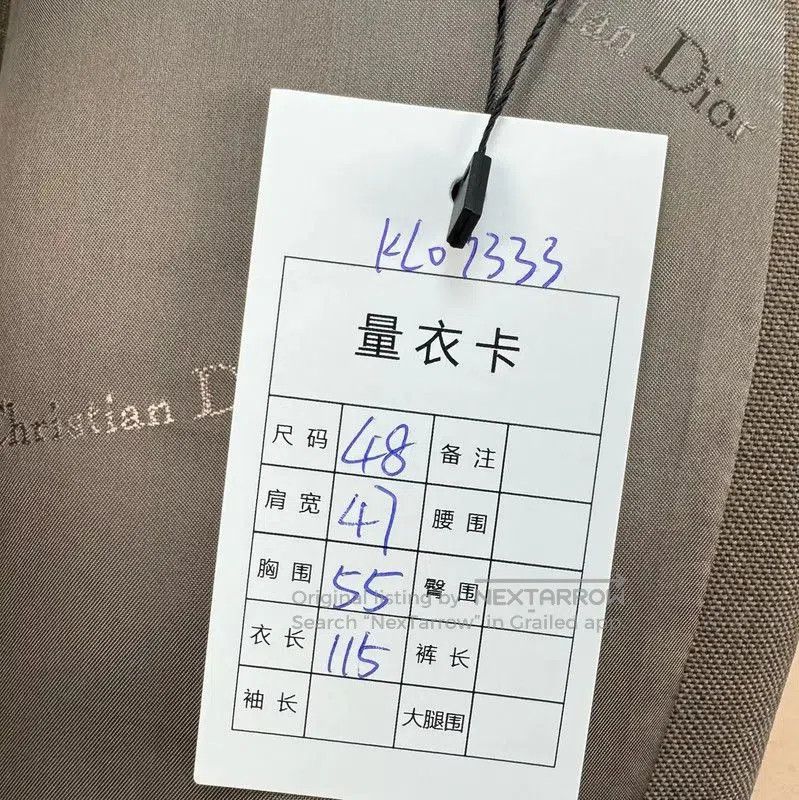 Dior Dior Coffee Color Wool Long Coat for Men . Size US M / EU 48-50 / 2 - 8 Thumbnail