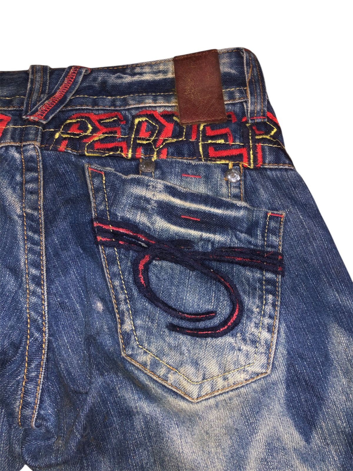 Designer × Japanese Brand × Vintage Vintage Japanese Brand Red Pepper Denim Jeans Size US 30 / EU 46 - 3 Thumbnail