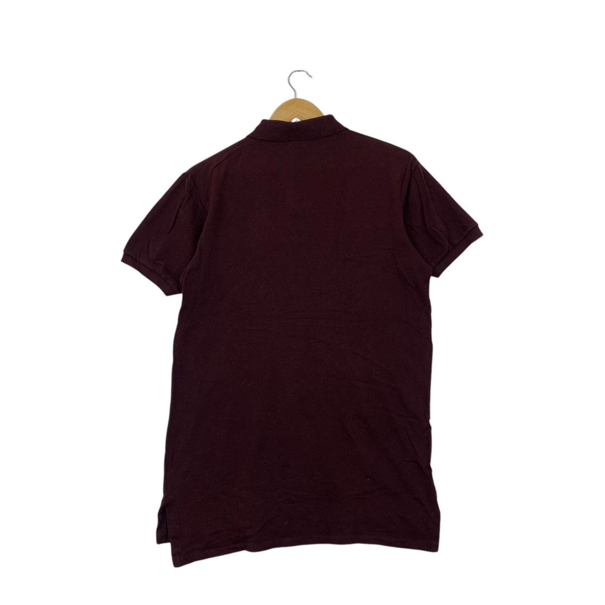 Vintage 90’ POLO RALPH LAUREN Small Pony Maroon Tee Shirt