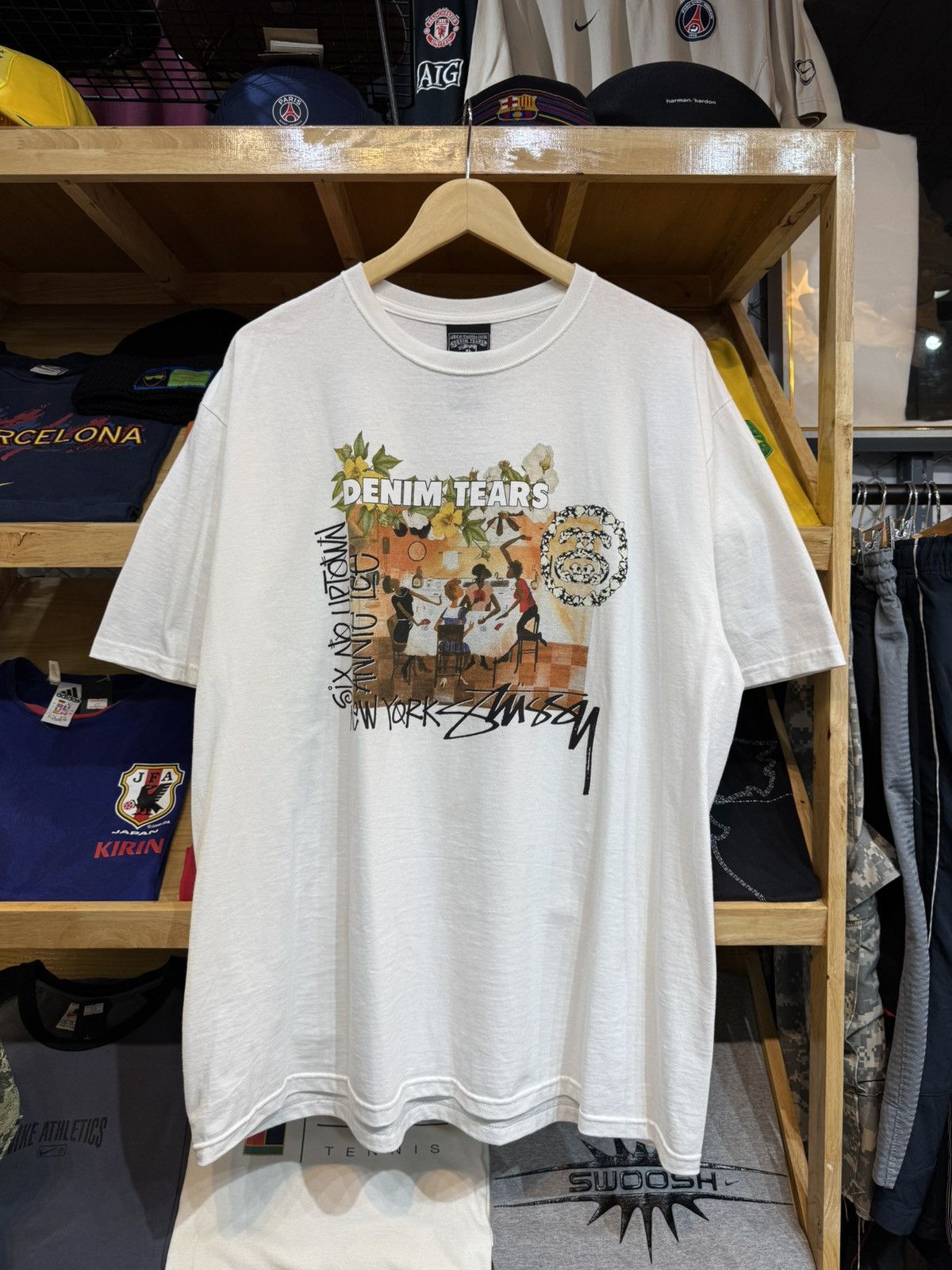 DENIM TEARS × Stussy Stussy x Denim Tears T-shirt Size US XL / EU 56 / 4 - 1 Thumbnail