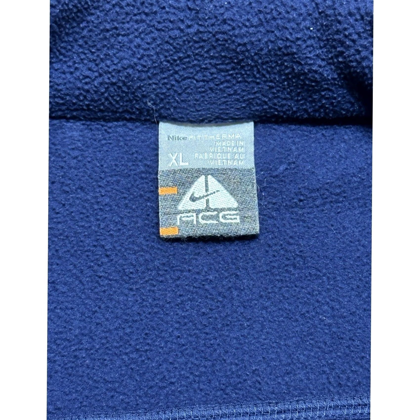 Nike ACG Vintage Nike ACG Therma-Fit Fleece Jacket Navy Blue Men's Sz XL Full Zip Size US XL / EU 56 / 4 - 6 Thumbnail