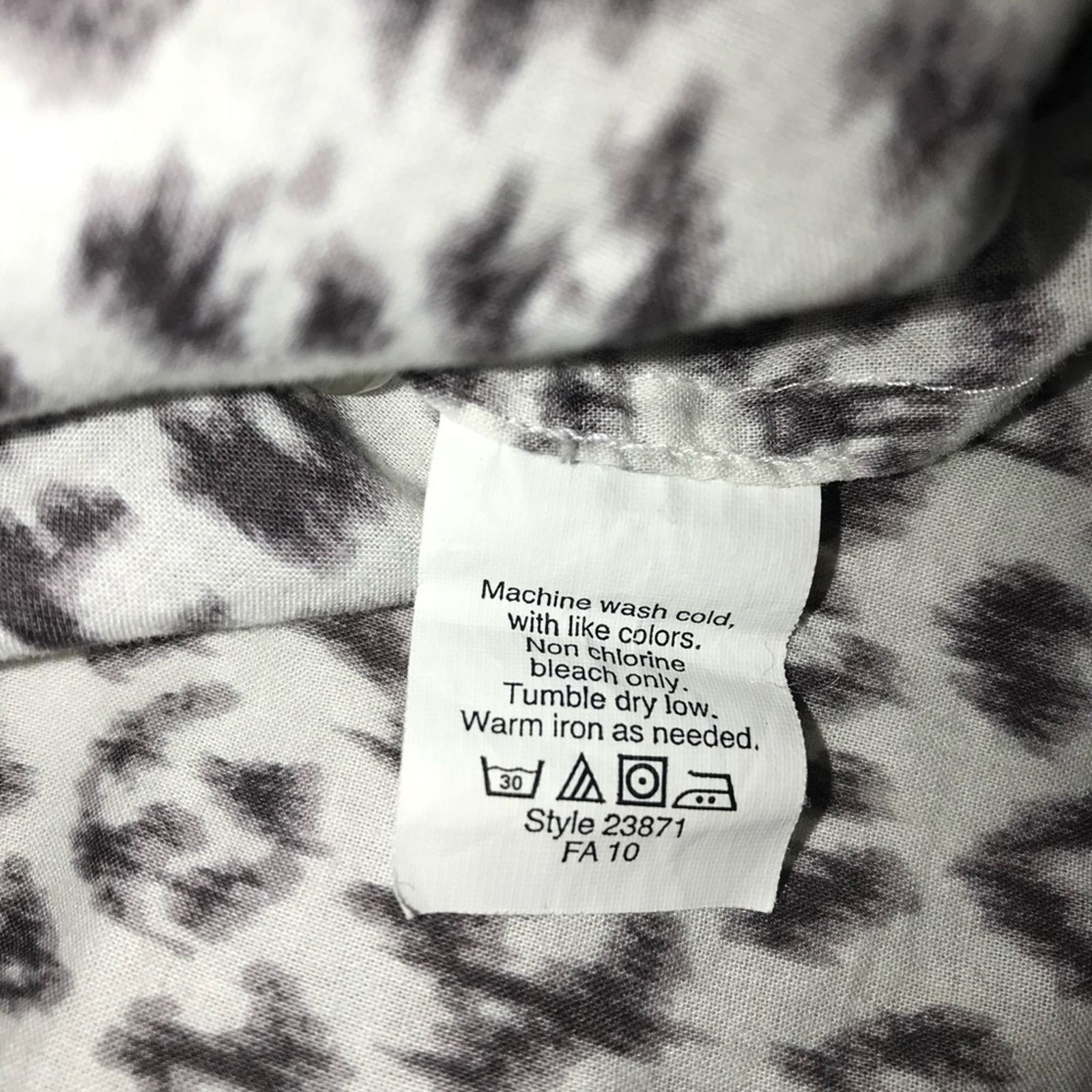 J.Crew J. Crew Black White Gray Animal Print Button Down Top Small Size S / US 4 / IT 40 - 4 Thumbnail
