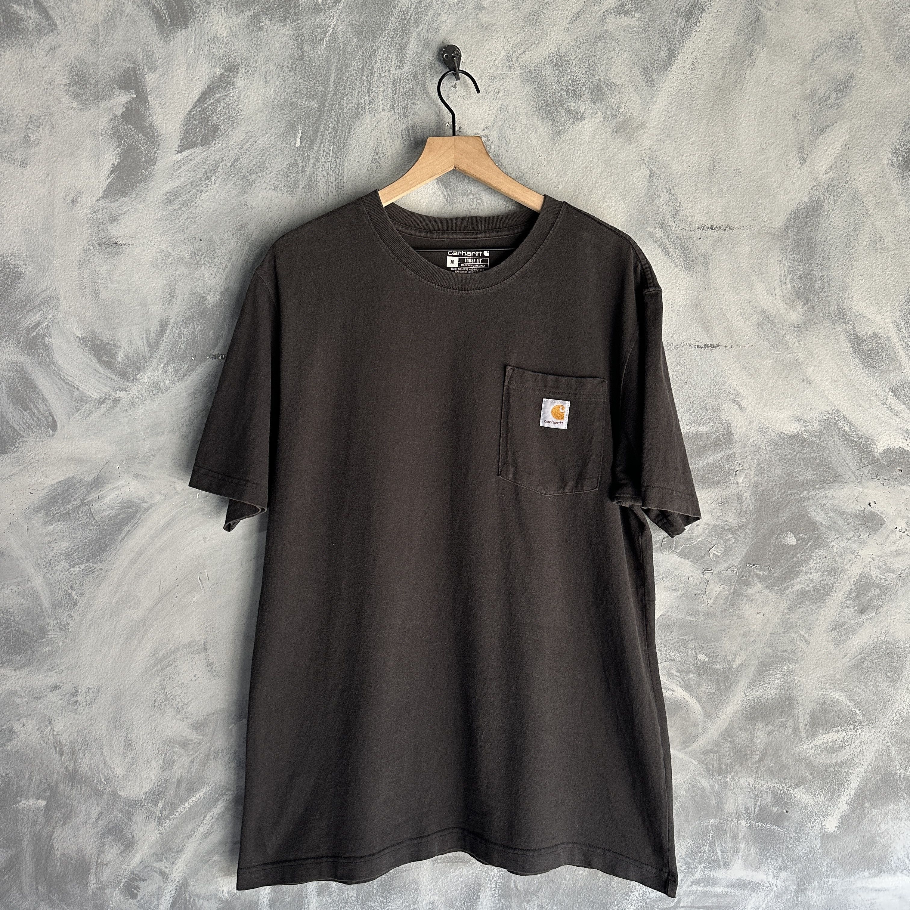Carhartt Pocket T Shirt Mens Loose Fit Workwear K87 Faded