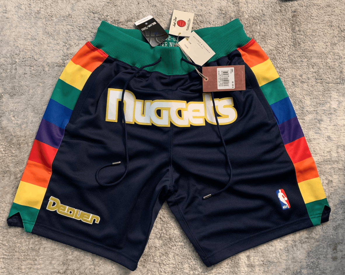 Just Don Just Don Denver Nuggets Mitchell & Ness NBA Shorts Size US 32 / EU 48 - 1 Thumbnail