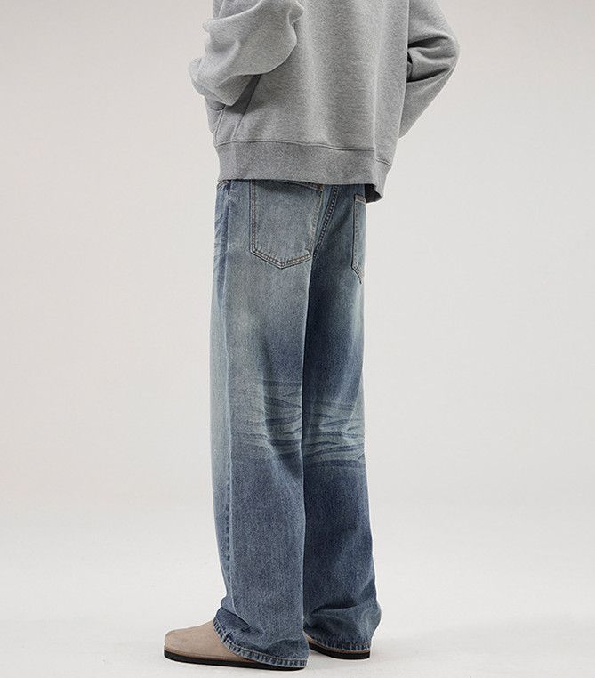 Vintage Retro American cleanfit loose straight men's baggy jeans Size US 32 / EU 48 - 4 Thumbnail
