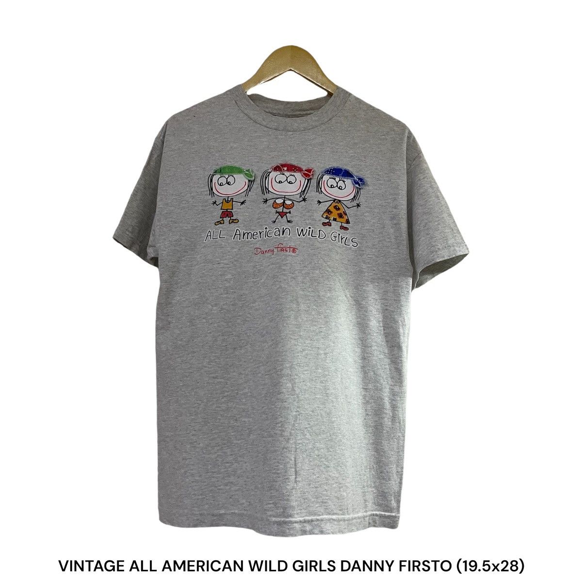 Japanese Brand × Vintage Tshirt Vintage All America Wild Girl Danny Firsto Size US M / EU 48-50 / 2 - 1 Thumbnail