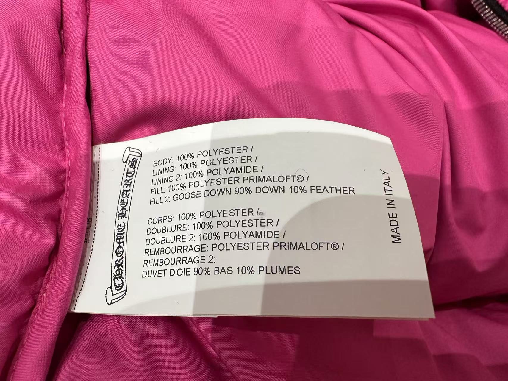 Chrome Hearts Chrome Hearts Women Pink Monogram Cropped Puffer Down Jacket Size M / US 6-8 / IT 42-44 - 11 Thumbnail