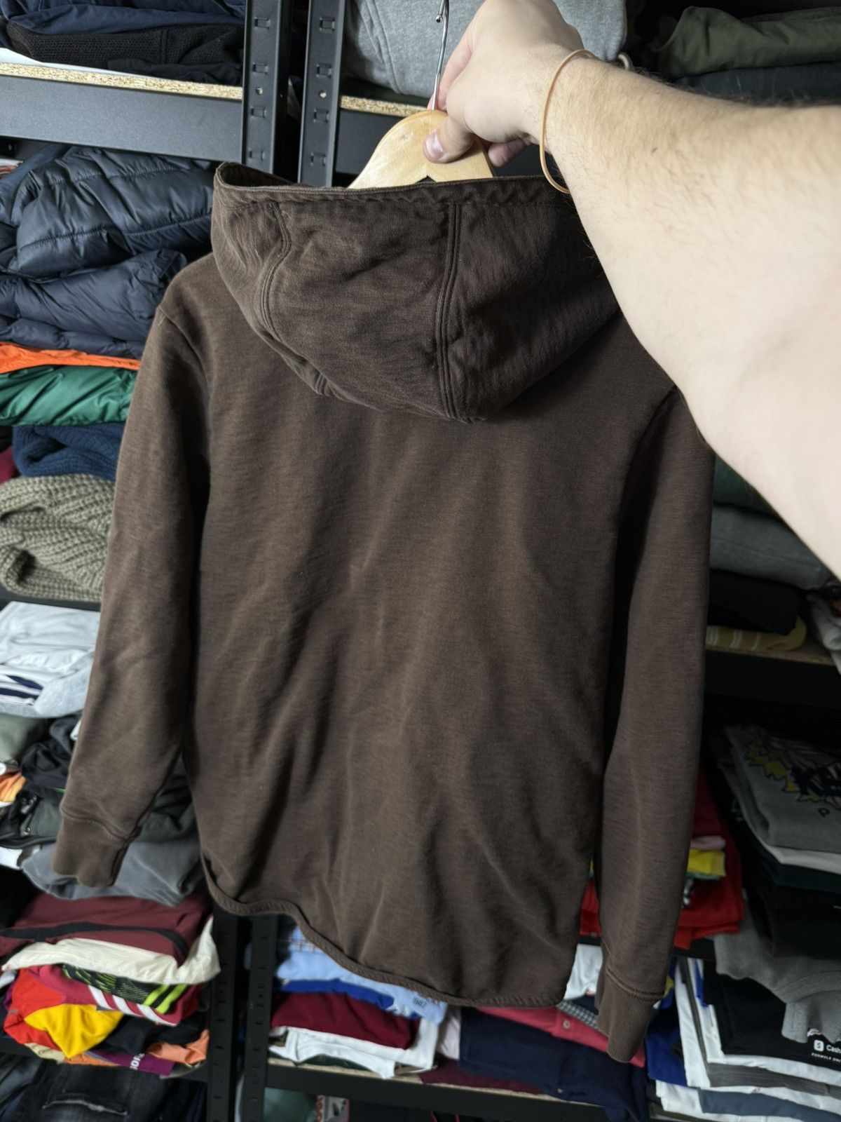 Gap Vintage GAP Brown Zip Hoodie Full Zip Faded Distressed Size US S / EU 44-46 / 1 - 7 Thumbnail