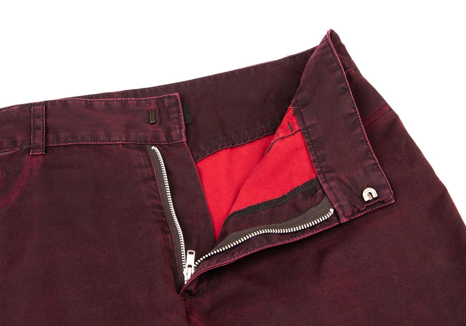 Jean Paul Gaultier Pocket Dyed Pants in Red, Size 48 Size US 32 / EU 48 - 3 Thumbnail