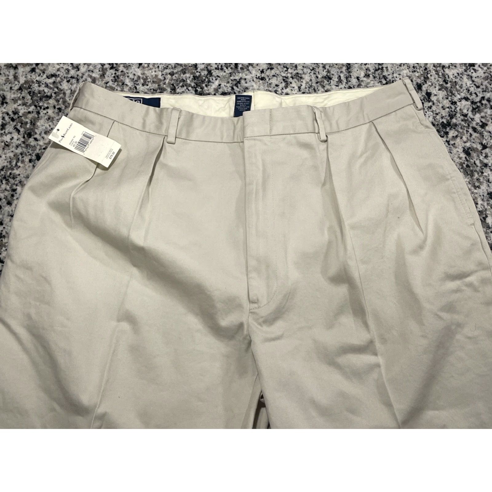 Polo Ralph Lauren VINTAGE Polo Ralph Lauren Pants Men’s 39x30 Beige The Siena Pant Regular 39 Regular Slash Pockets 90s Preppy Mens Size US L / EU 52-54 / 3 - 2 Thumbnail