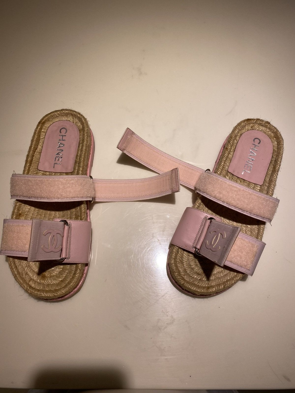 Chanel Chanel Leather Sandal Size US 5 / IT 35 - 4 Thumbnail