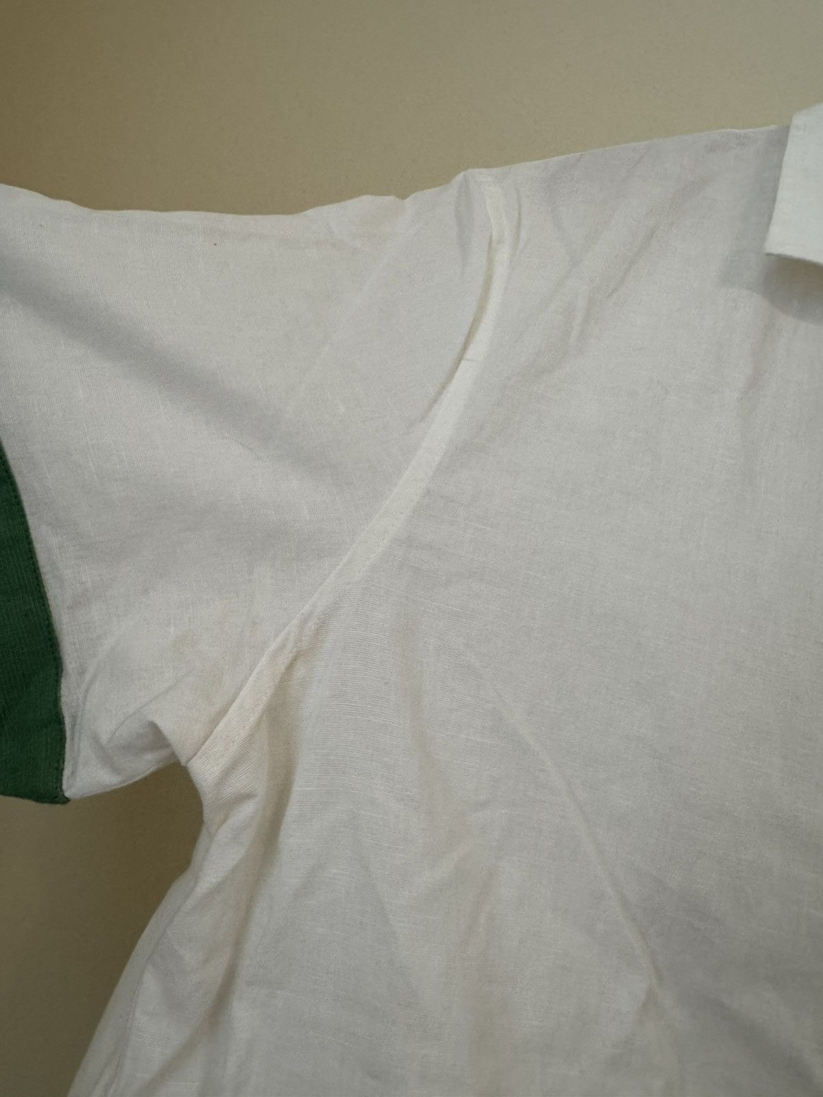 Bode Bode Sailboat Button Up Shirt White Green Linen Medium Large Size US M / EU 48-50 / 2 - 4 Thumbnail