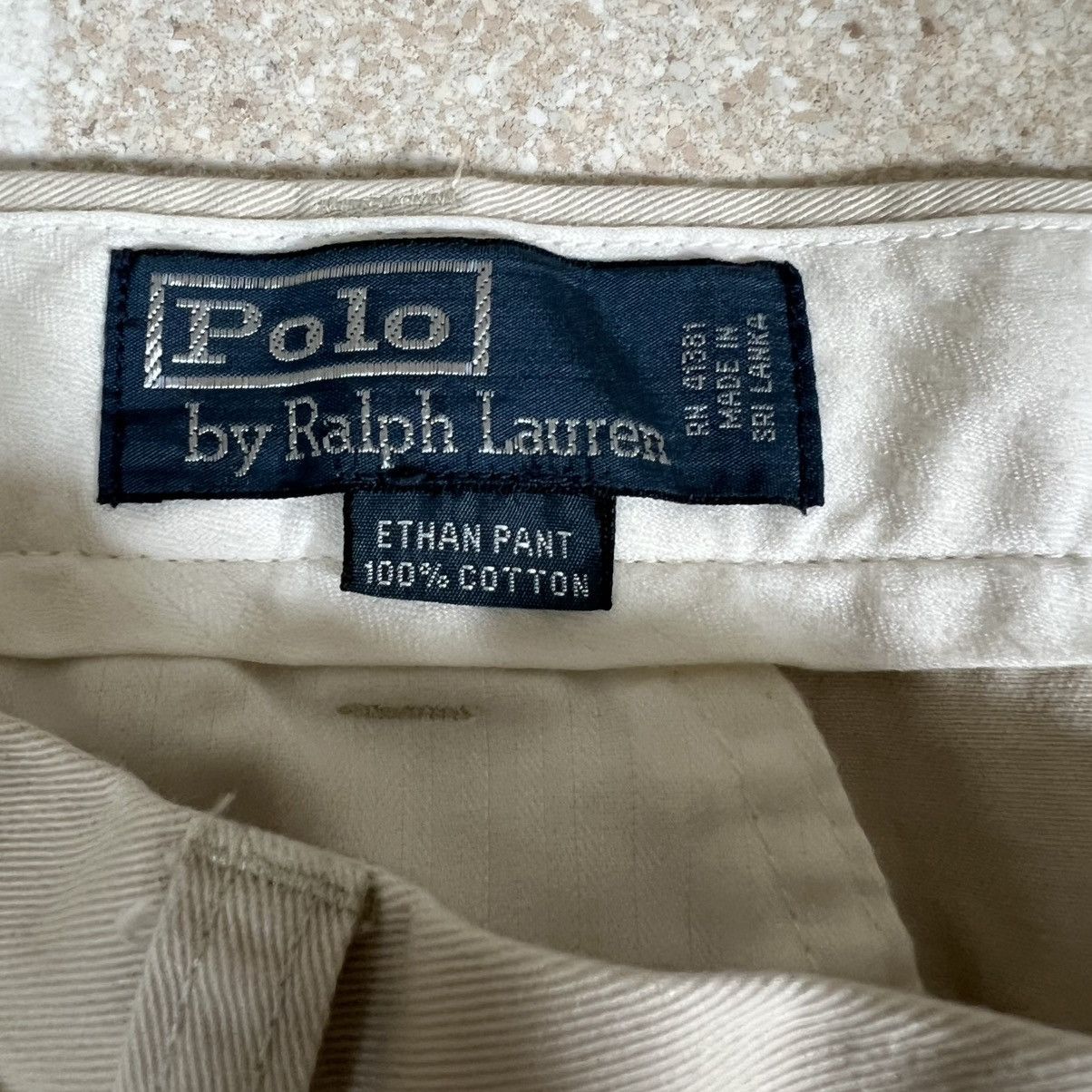 Polo Ralph Lauren Polo Ralph Lauren Ethan Pants Khaki Flat Classic Fit Pony Size US 38 / EU 54 - 4 Thumbnail