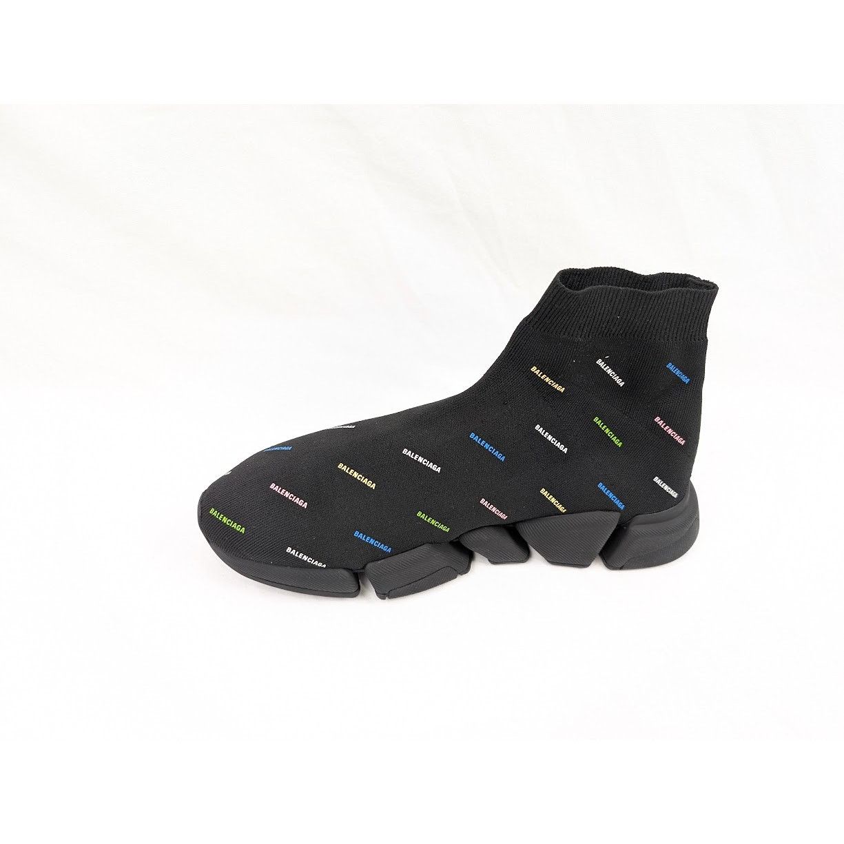 Balenciaga o1rshd1 Q:4/ Recycled Speed 2.0 Low-Top Sneakers Black Size US 12 / EU 45 - 11 Thumbnail