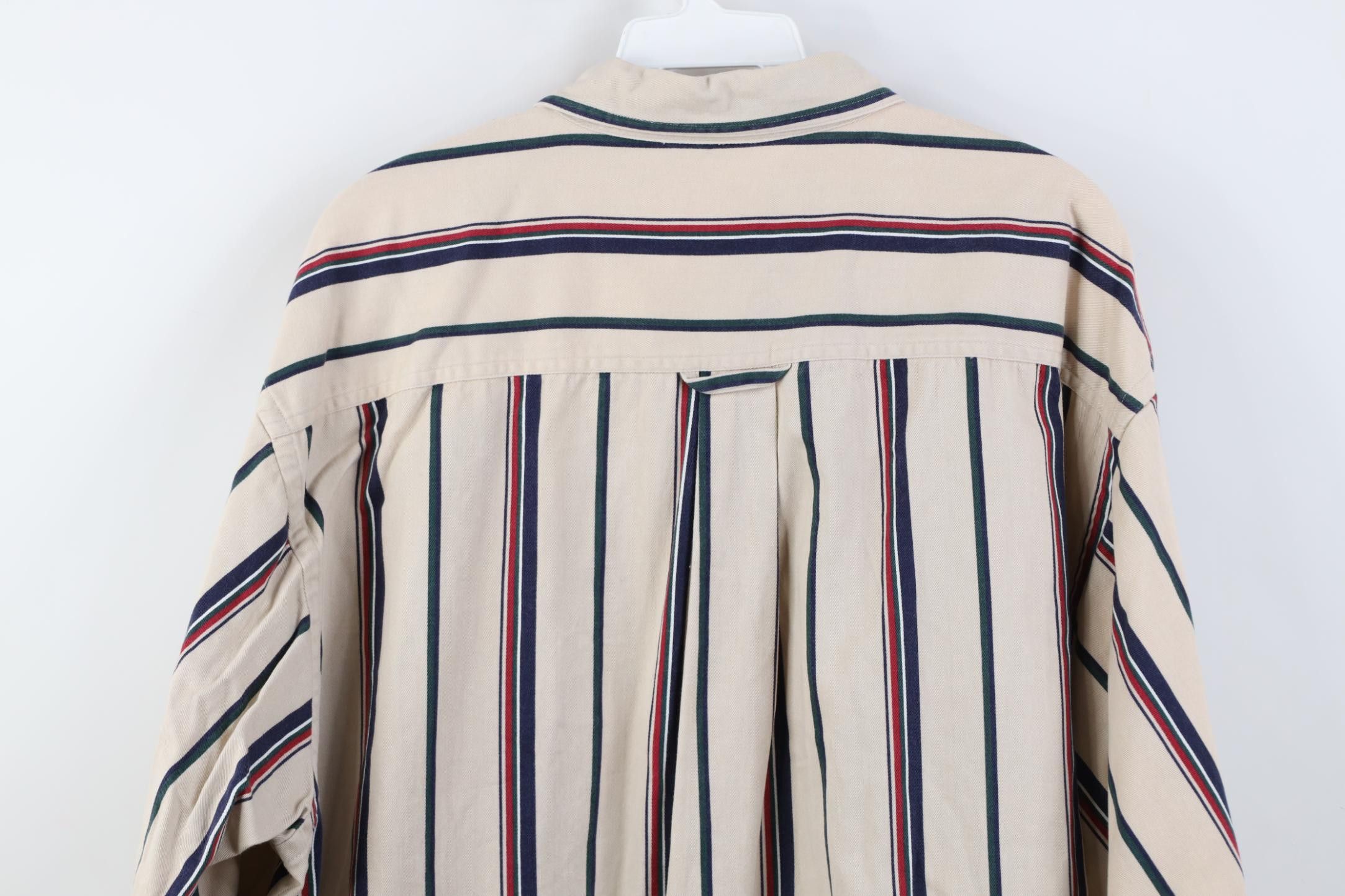 Vintage Vintage 90s Streetwear Tailoring Striped Button Down Shirt Size US XL / EU 56 / 4 - 9 Thumbnail