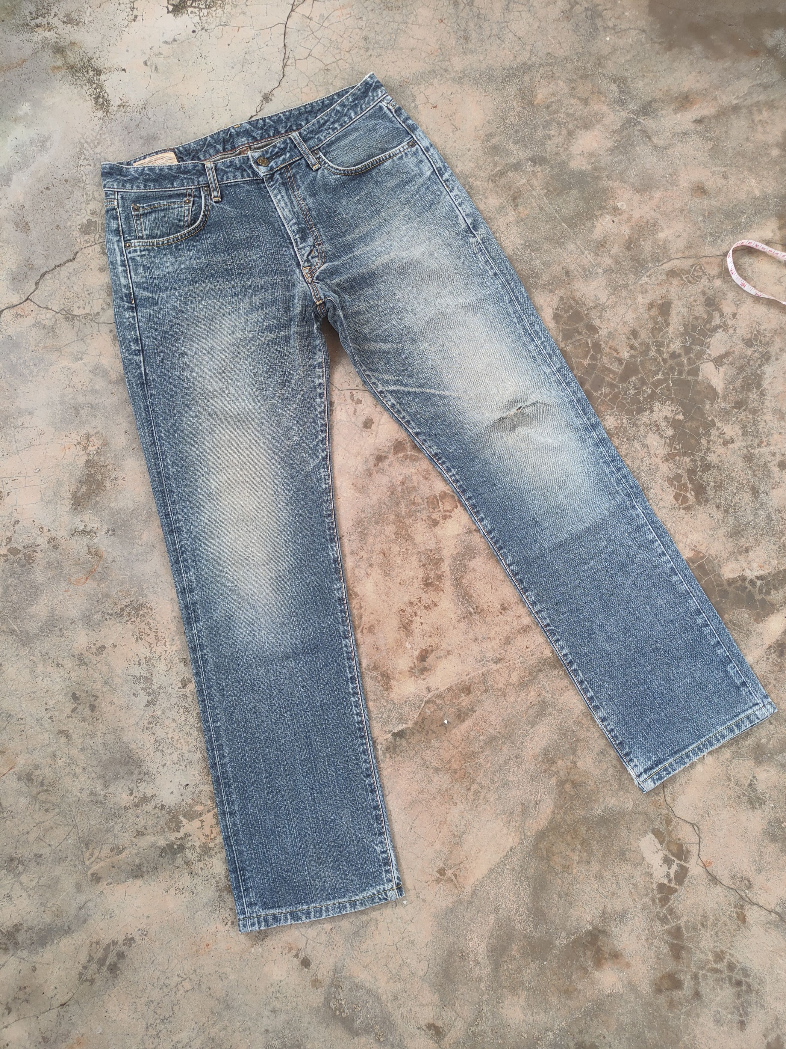 Edwin W33 VINTAGE EDWIN 503ZZ DISTRESSED DENIM JEANS PANTS Size US 33 - 2 Thumbnail