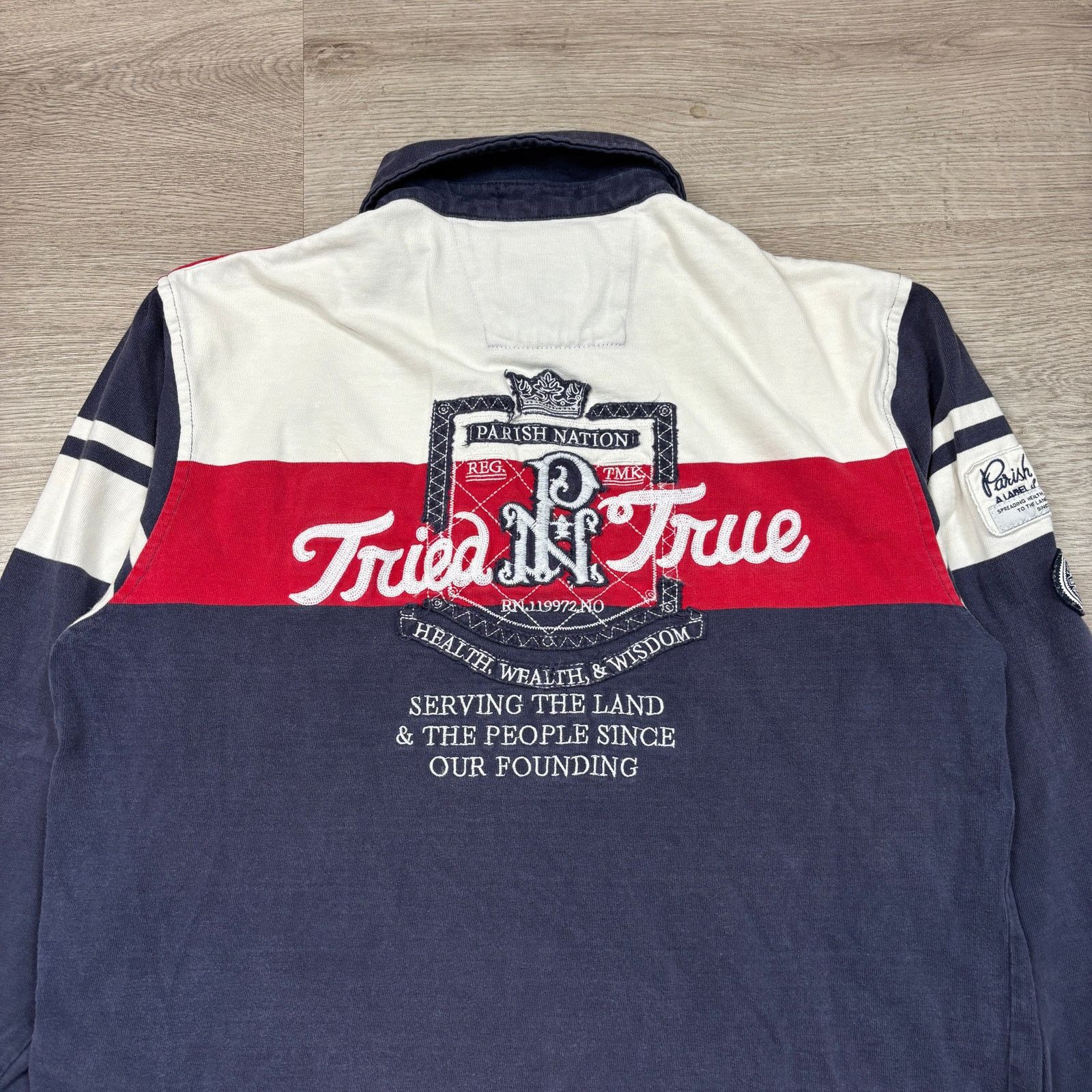 Parish Nation Parish Nation Tried N True Rugby Long Sleeve Polo Men's L Size US L / EU 52-54 / 3 - 3 Thumbnail