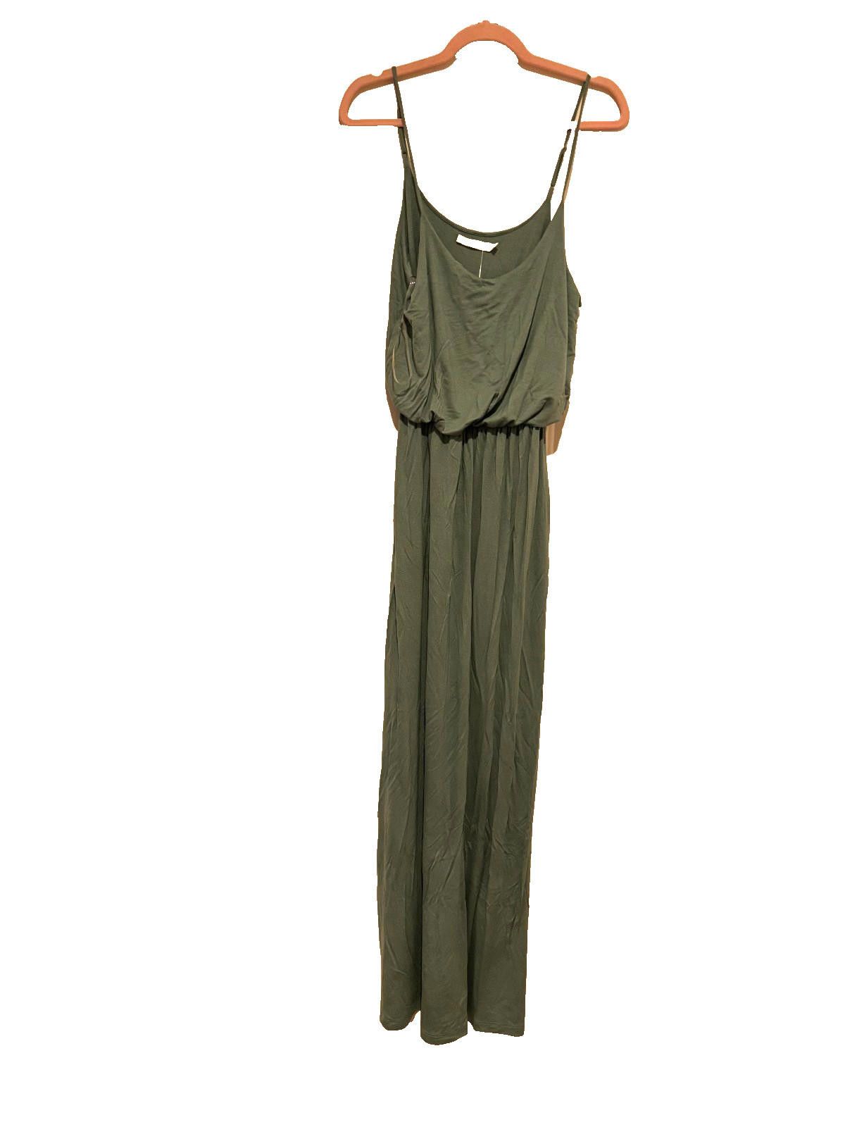 Luchiano Visconti Women's Lush brand long sage green dress Large #61 Size L / US 10 / IT 46 - 2 Thumbnail