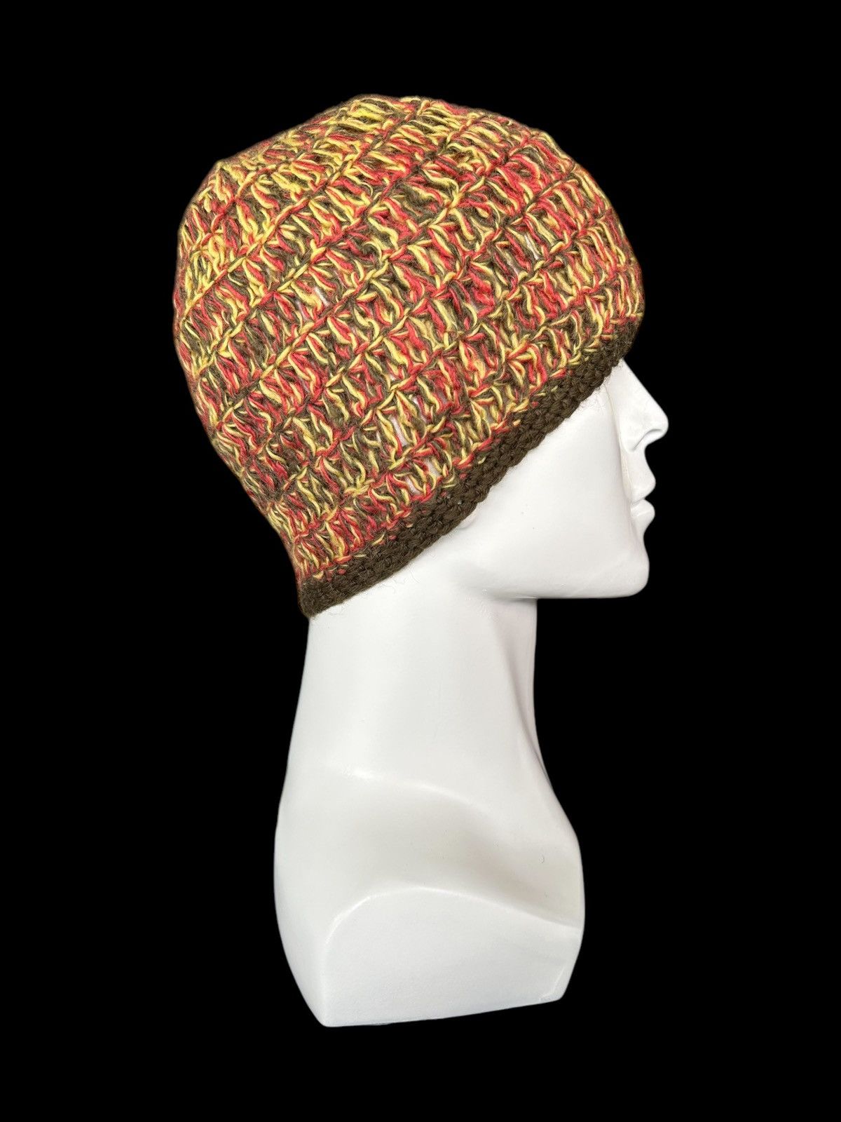 Japanese Brand × Kapital × Vintage Crochet Knitted Handmade Rare Beanie Hats ☠️☠️ Size ONE SIZE - 1 Thumbnail