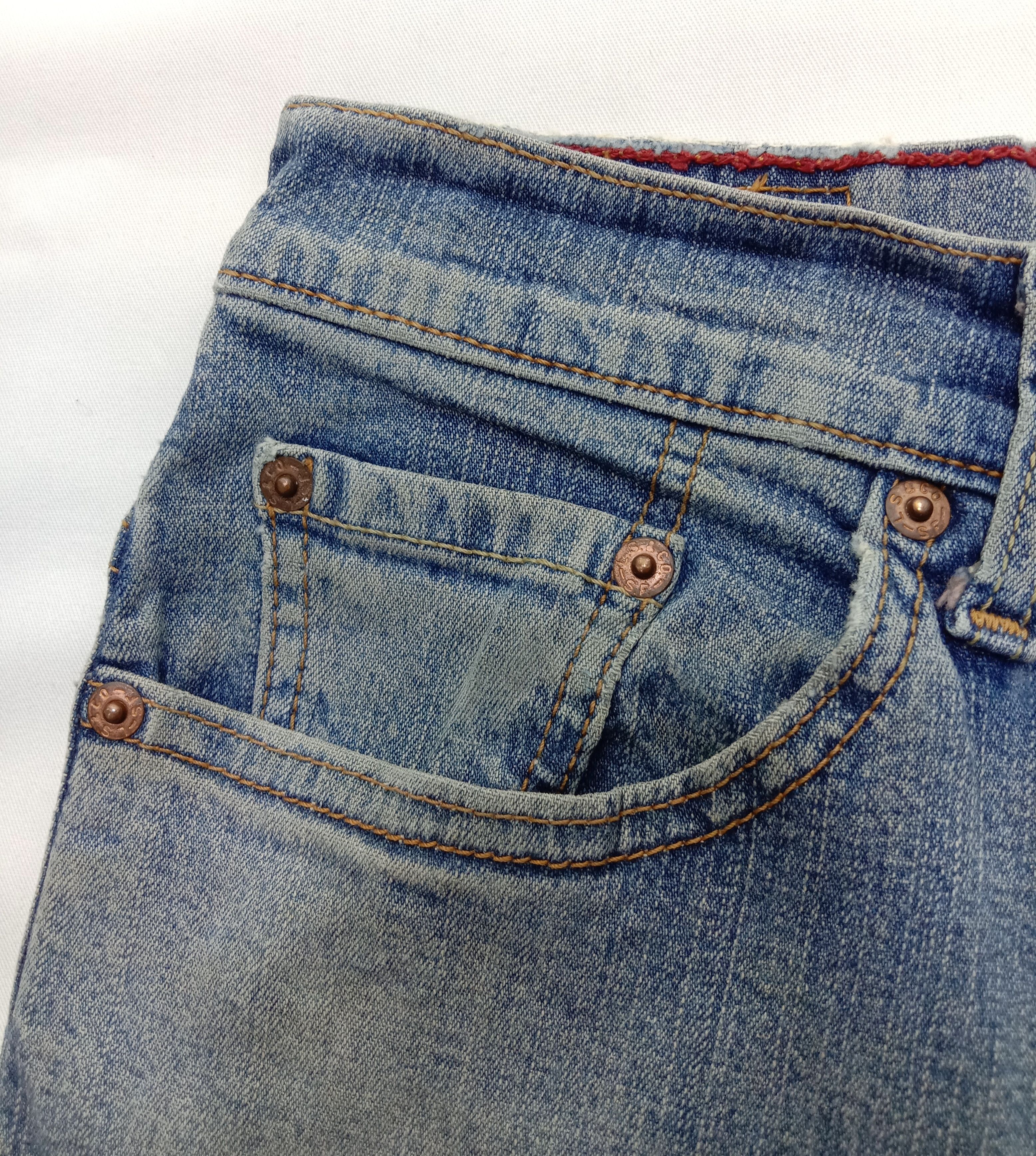 Levi's Vintage Levi's 550 Flare Jeans Blue Wash Denim Size 29" - 12 Thumbnail