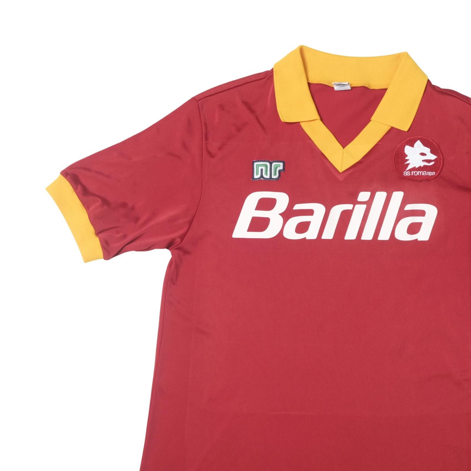 Designer 1987/88 Roma Home Shirt Ennerre Jaspo (S/M) Size US S / EU 44-46 / 1 - 3 Thumbnail