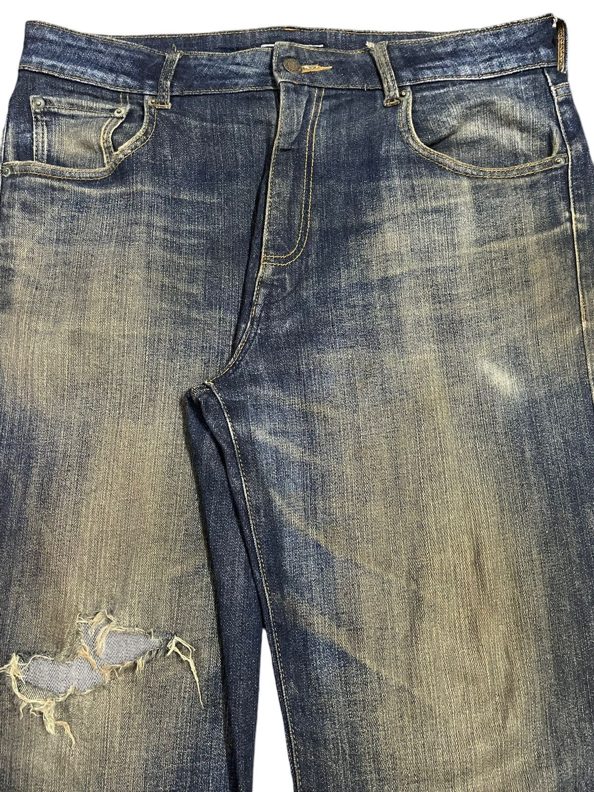 Japanese Brand Vintage Japanese Brand Blue Mud Wash Style Loose Jeans Size US 34 / EU 50 - 4 Thumbnail