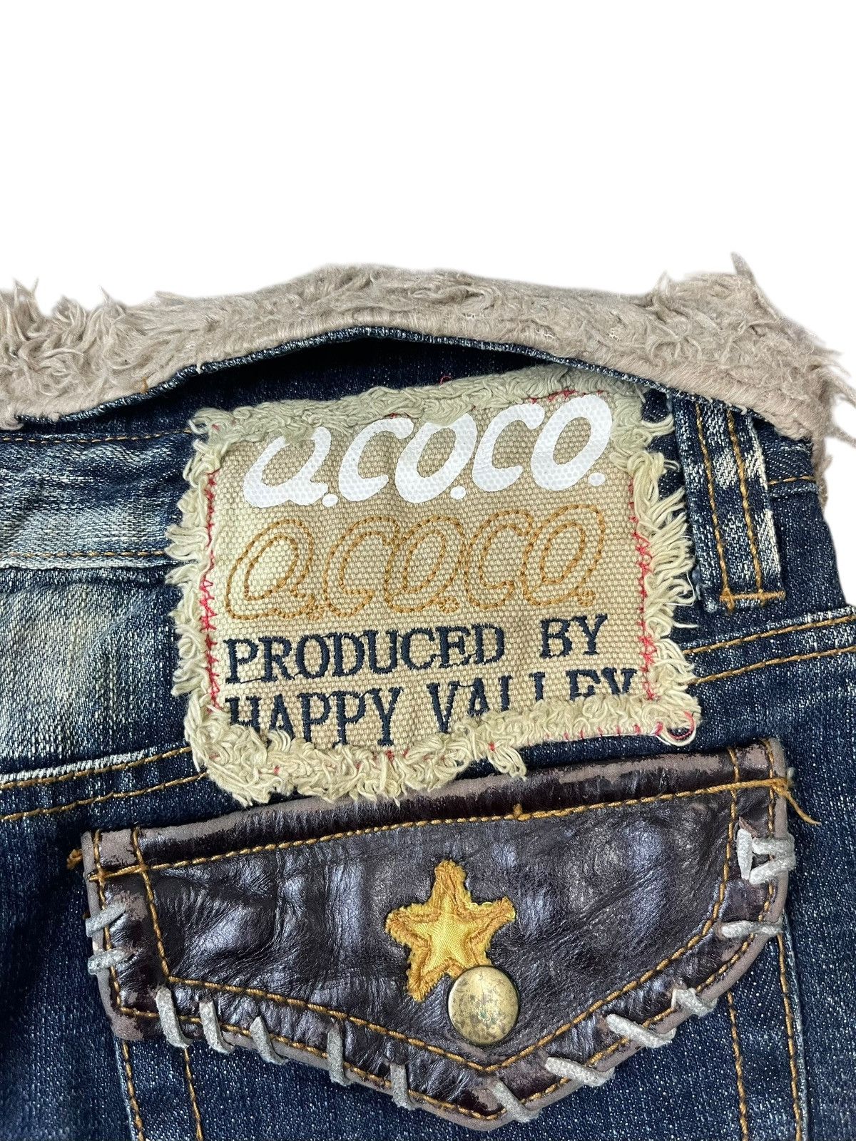 Japanese Brand Vintage Q.CO.CO Happy Valley Fur Mini Skirt Streetwear Size 30" / US 8 / IT 44 - 3 Thumbnail