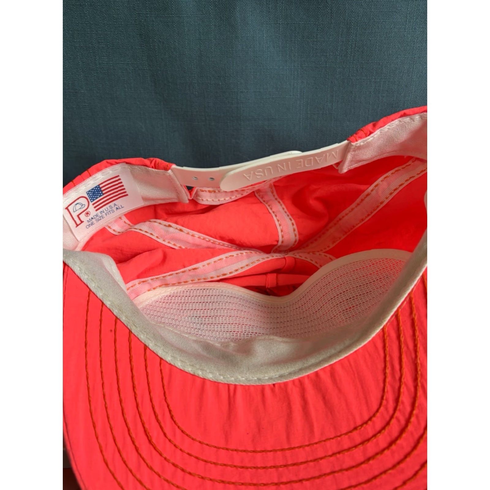 Pinko VINTAGE Las Vegas Snapback Cap Hat Made in USA Pink Adjustable Mens Cap, Pink, Snapback, TruckER, Polyester Blend Size ONE SIZE - 7 Thumbnail