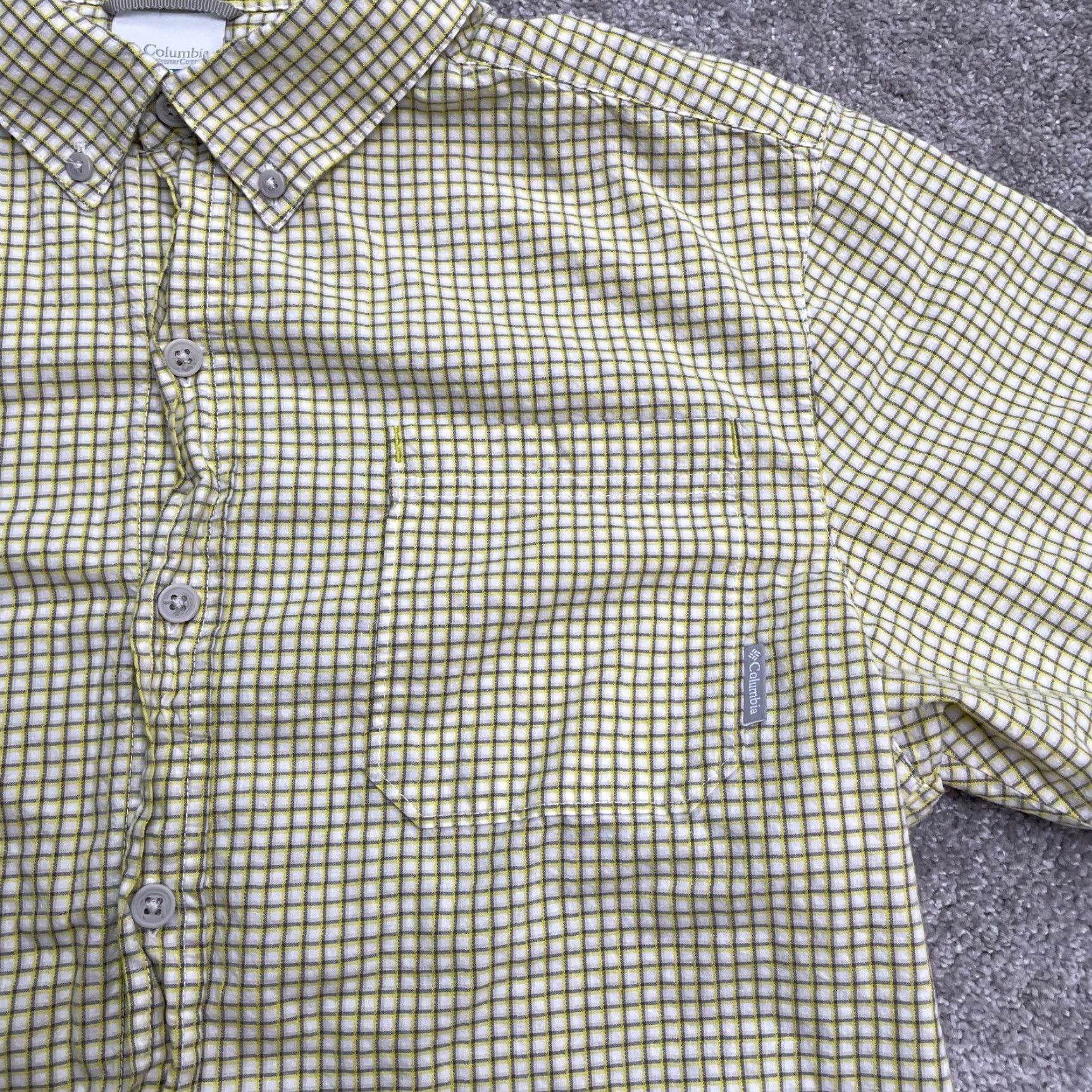 Vintage Columbia Rapid Rivers Button-Up Shirt Mens Medium Yellow Plaid Outdoor Casual Shirt Size US M / EU 48-50 / 2 - 4 Thumbnail