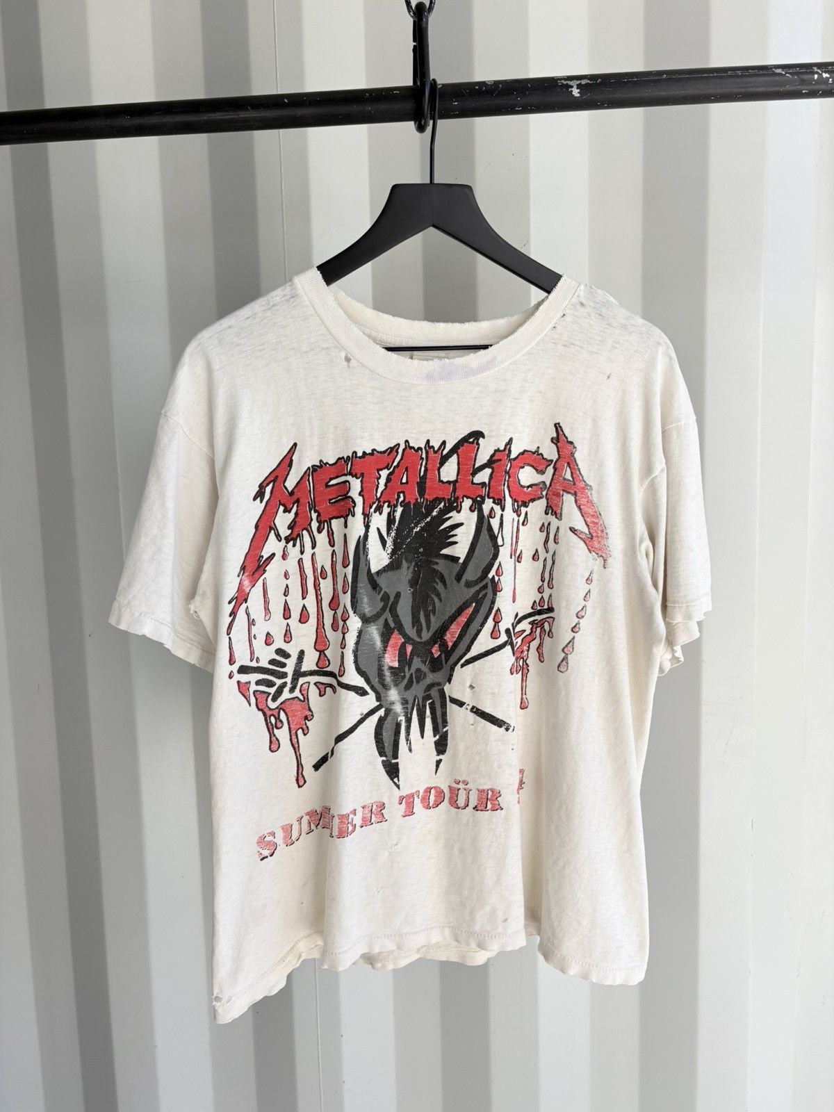 Band Tees Metallica Thrashed Faded Distressed Shirt GRUNGE thin Band Size US L / EU 52-54 / 3 - 1 Thumbnail