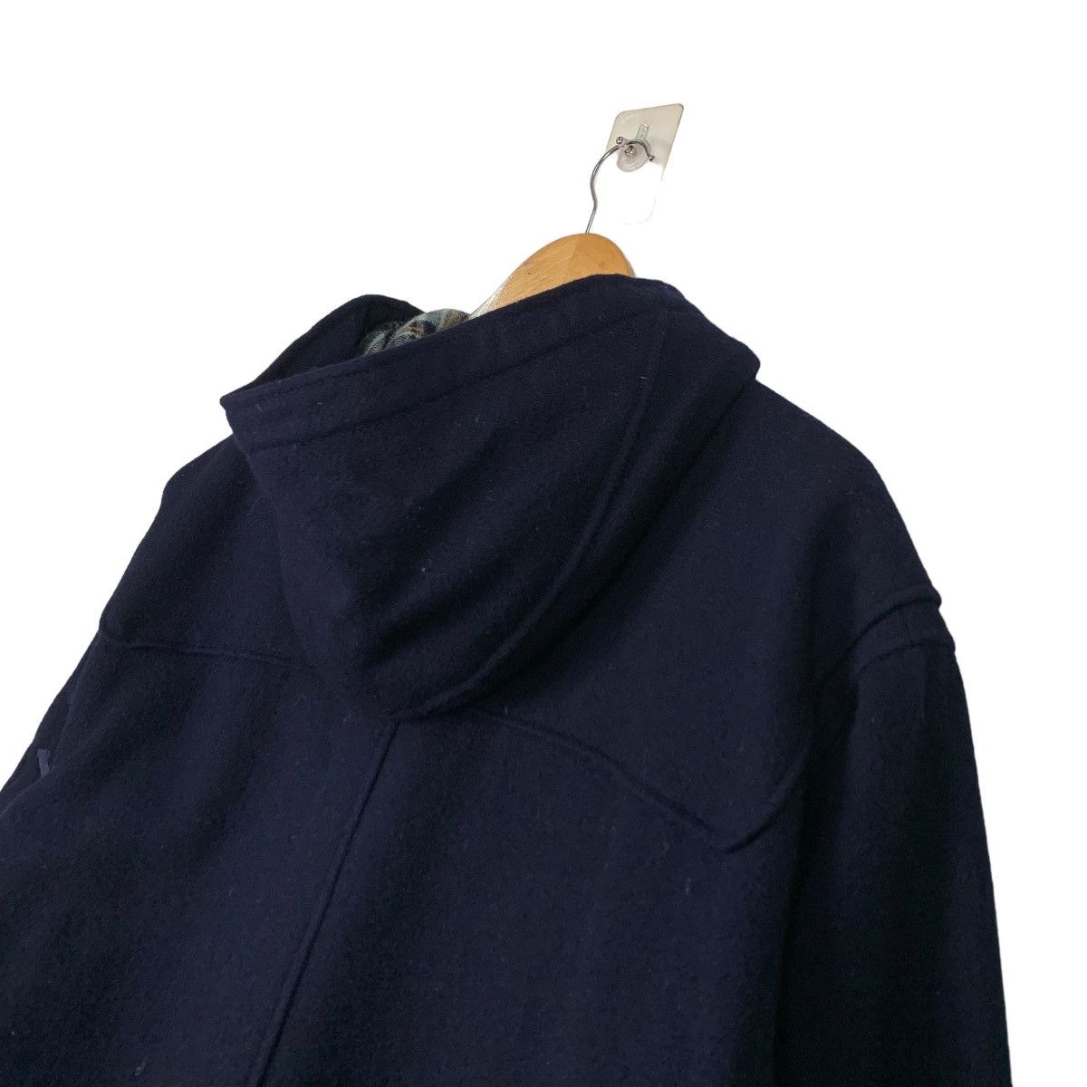 Japanese Brand POSH BOY Checked Lined Wool Hooded Duffle Coat #1123-C51 Size US L / EU 52-54 / 3 - 8 Thumbnail