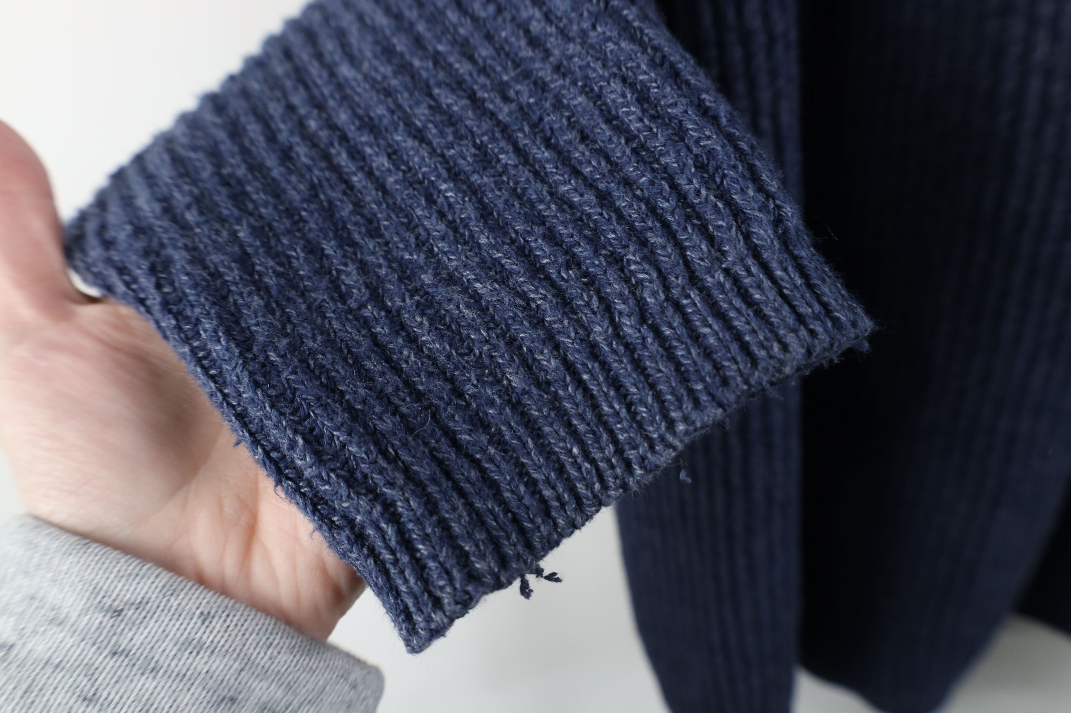 Vintage Vintage 90s West Marine Boats Ribbed Knit Henley Sweater USA Size US L / EU 52-54 / 3 - 8 Thumbnail