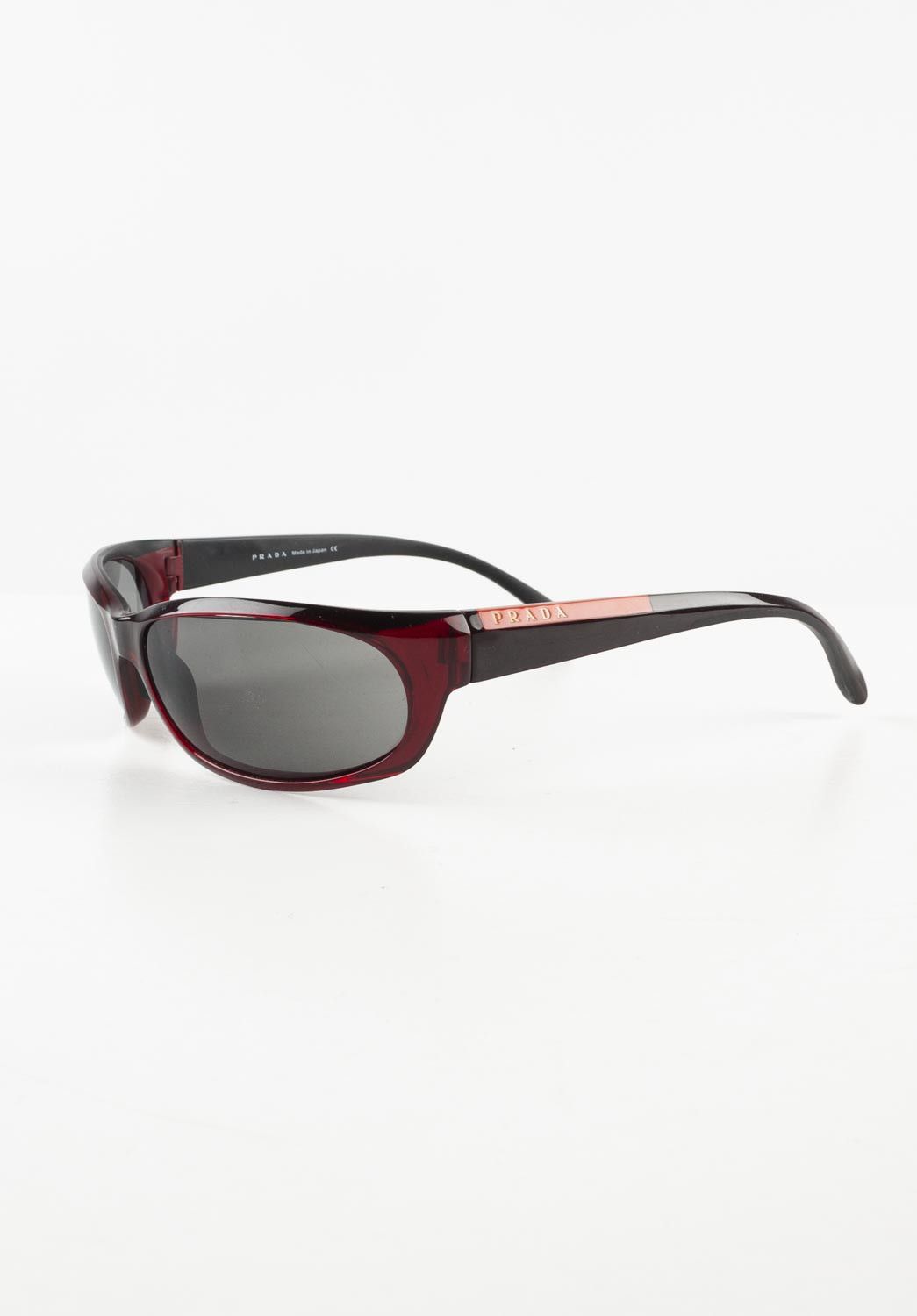image of Prada Men Sunglasses Sps02E Unisex, S658 in Burgandy