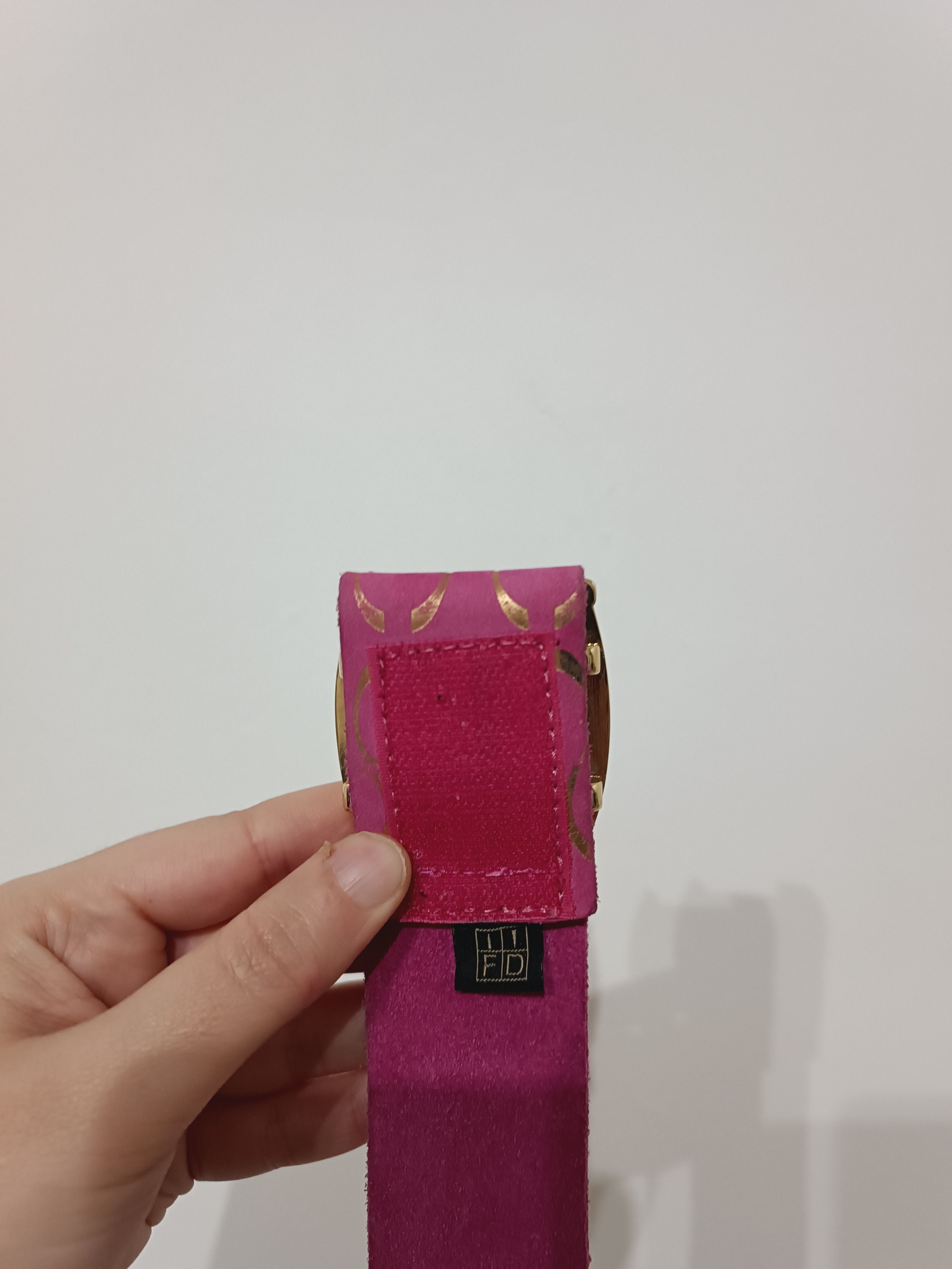 Roberto Cavalli Just cavalli vintage Pink glittery belt cm 75 Size ONE SIZE - 3 Thumbnail