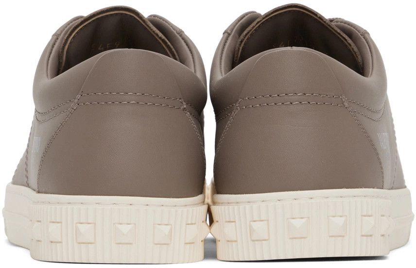 Valentino o1y0525 Logo Leather Low-Top Sneakers in Brown Size US 8 / EU 41 - 4 Thumbnail
