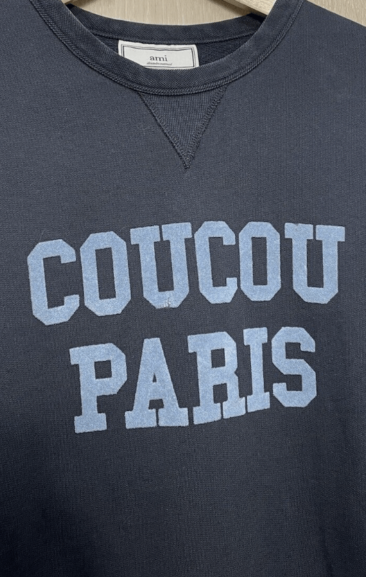 AMI Ami Paris Sweatshirt COUCOU PARIS S Logo Crew Neck Size US S / EU 44-46 / 1 - 9 Thumbnail