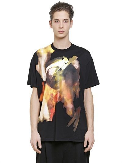 Givenchy Black Abstract Brushstroke Oversized T-Shirt Size US XS / EU 42 / 0 - 2 Thumbnail