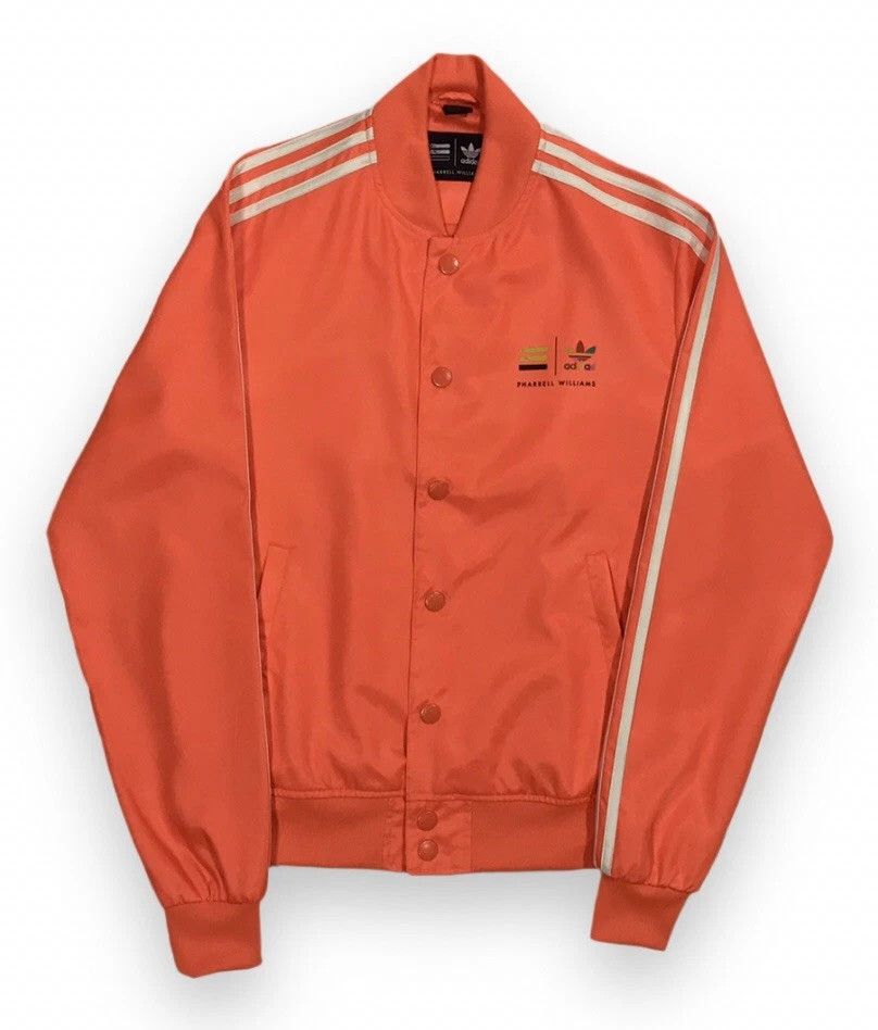 Adidas × Pharrell Adidas Pharrell Williams Bomber Button Jacket Bright Orange Size US M / EU 48-50 / 2 - 4 Thumbnail