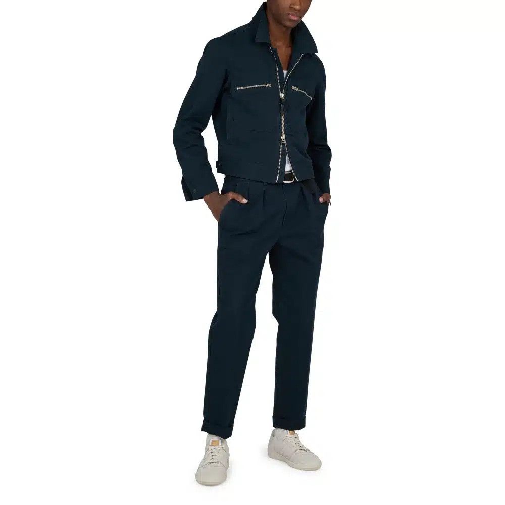 Tom Ford o1loc1c0525 OBS003 Blouson Jacket in Blue Size US S / EU 44-46 / 1 - 2 Thumbnail