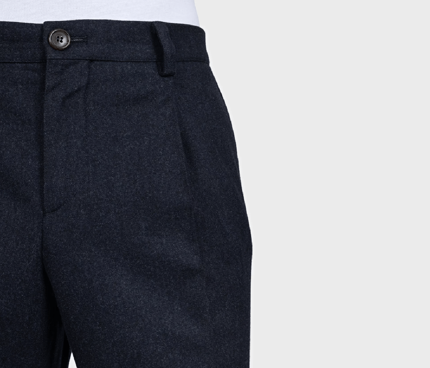 Brunello Cucinelli Brunello Cucinelli Blue Wool Trousers IT54 XXL Size US 38 / EU 54 - 4 Thumbnail