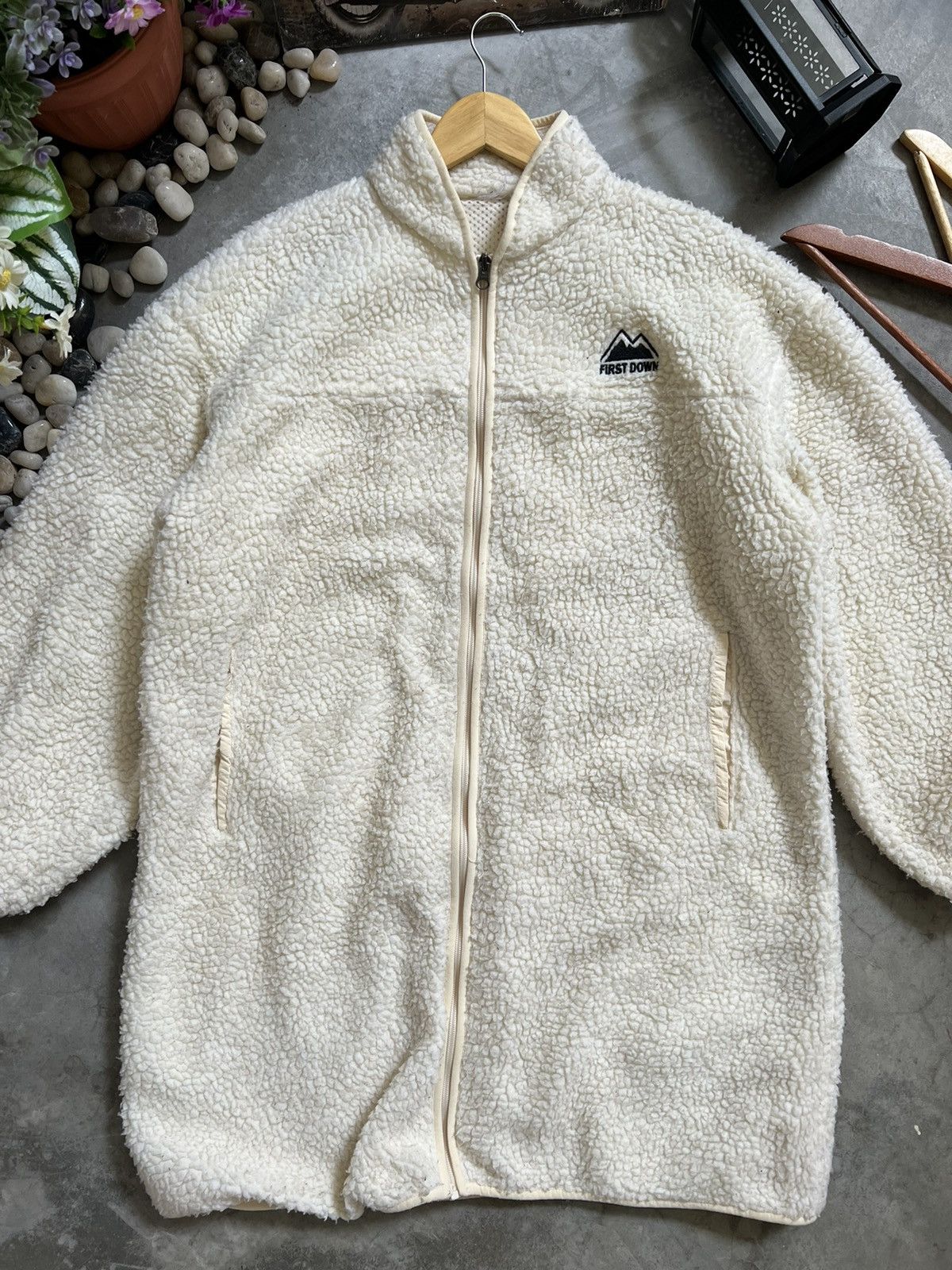 Japanese Brand × Vintage Steals🖤 First Down Deep Pile Quilted Sherpa Long Jacket Size US XXL / EU 58 / 5 - 2 Thumbnail