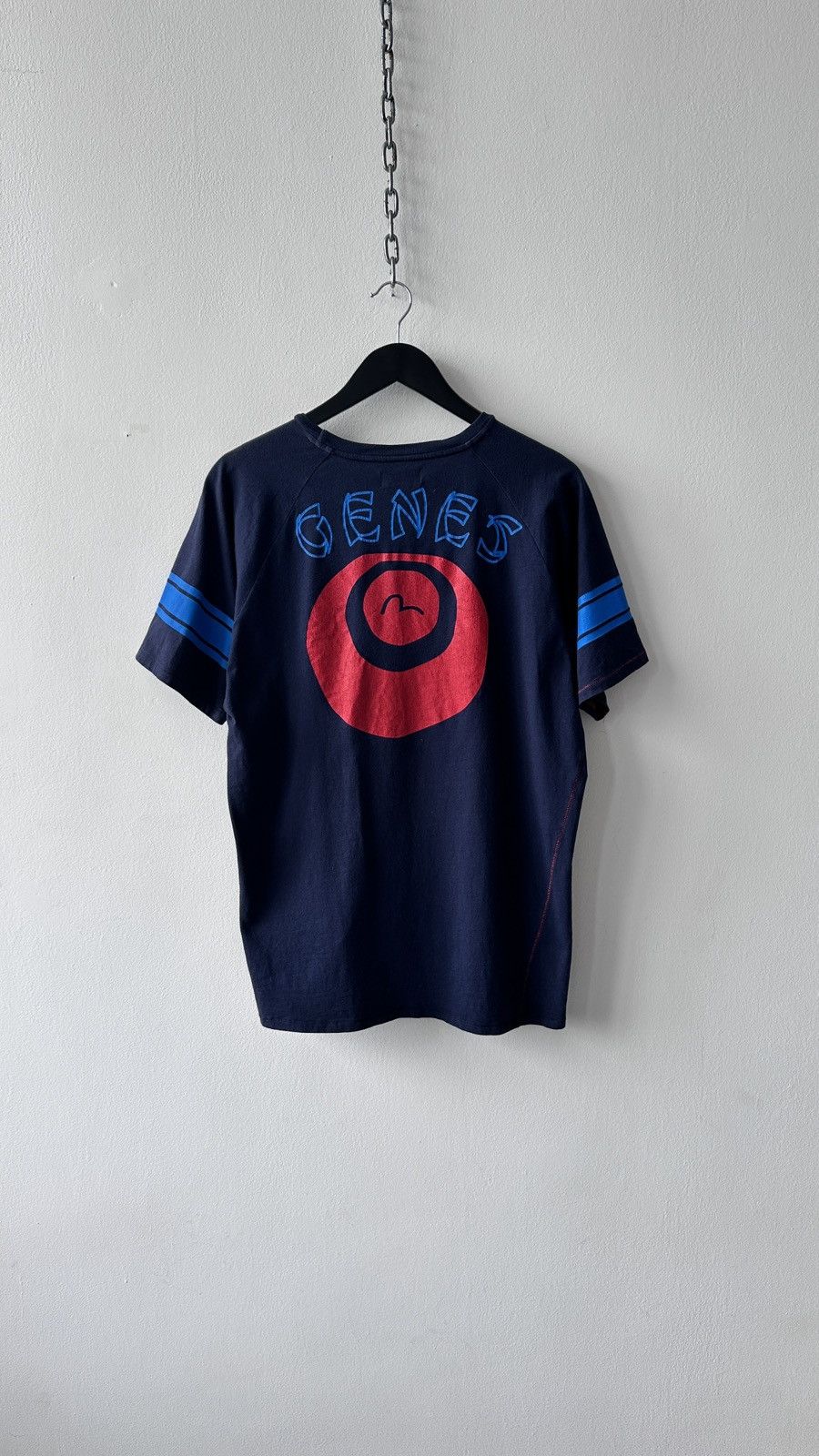 Evisu Vintage Evisu Genes T-Shirt Navy XXL Big Logo Y2K Streetwear Size US XXL / EU 58 / 5 - 1 Thumbnail