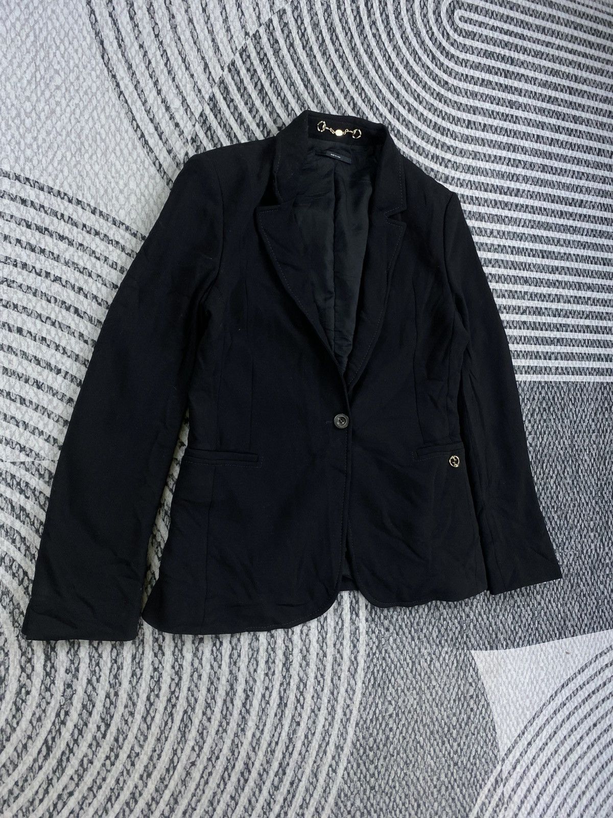 Gucci 🔥STEALS Gucci Italy Single Button Wool Blazer Jacket Size S / US 4 / IT 40 - 3 Thumbnail