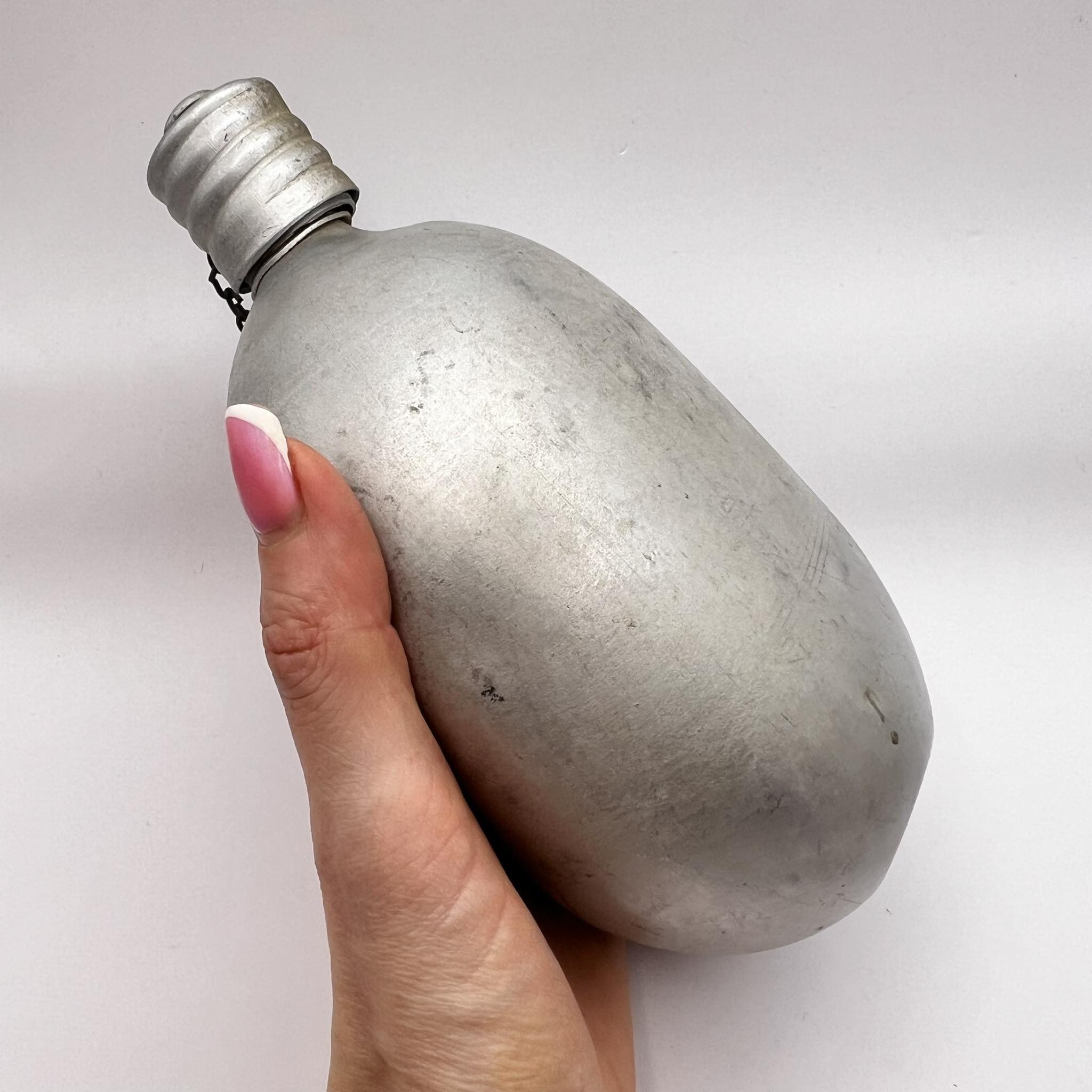 Vintage 1950 Vintage USSR Military Aluminum Canteen Water Bottle Size ONE SIZE - 5 Thumbnail