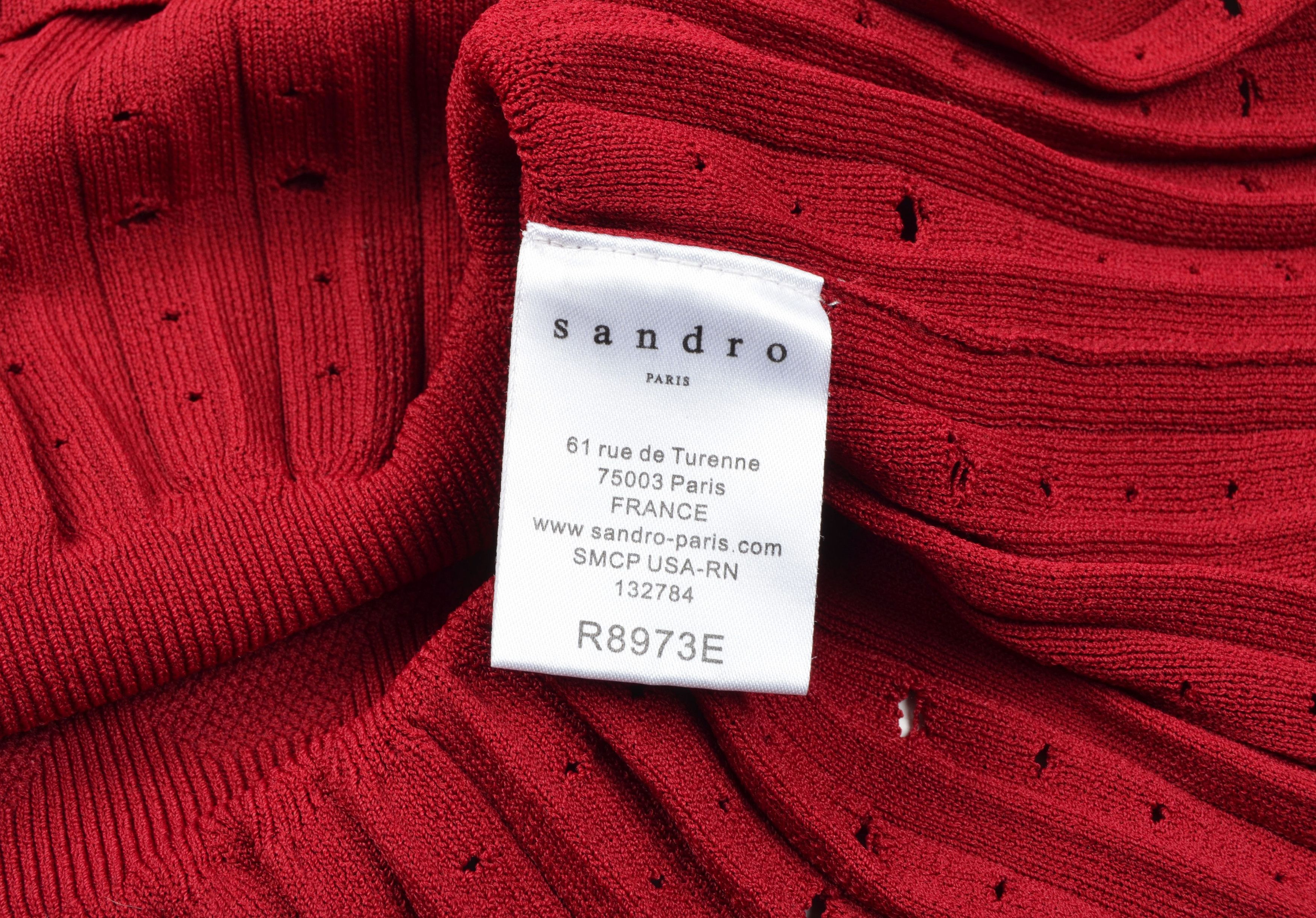 Sandro Sandro Paris Coquette Cherry Fit & Flare Mini Dress Size S / US 4 / IT 40 - 9 Thumbnail